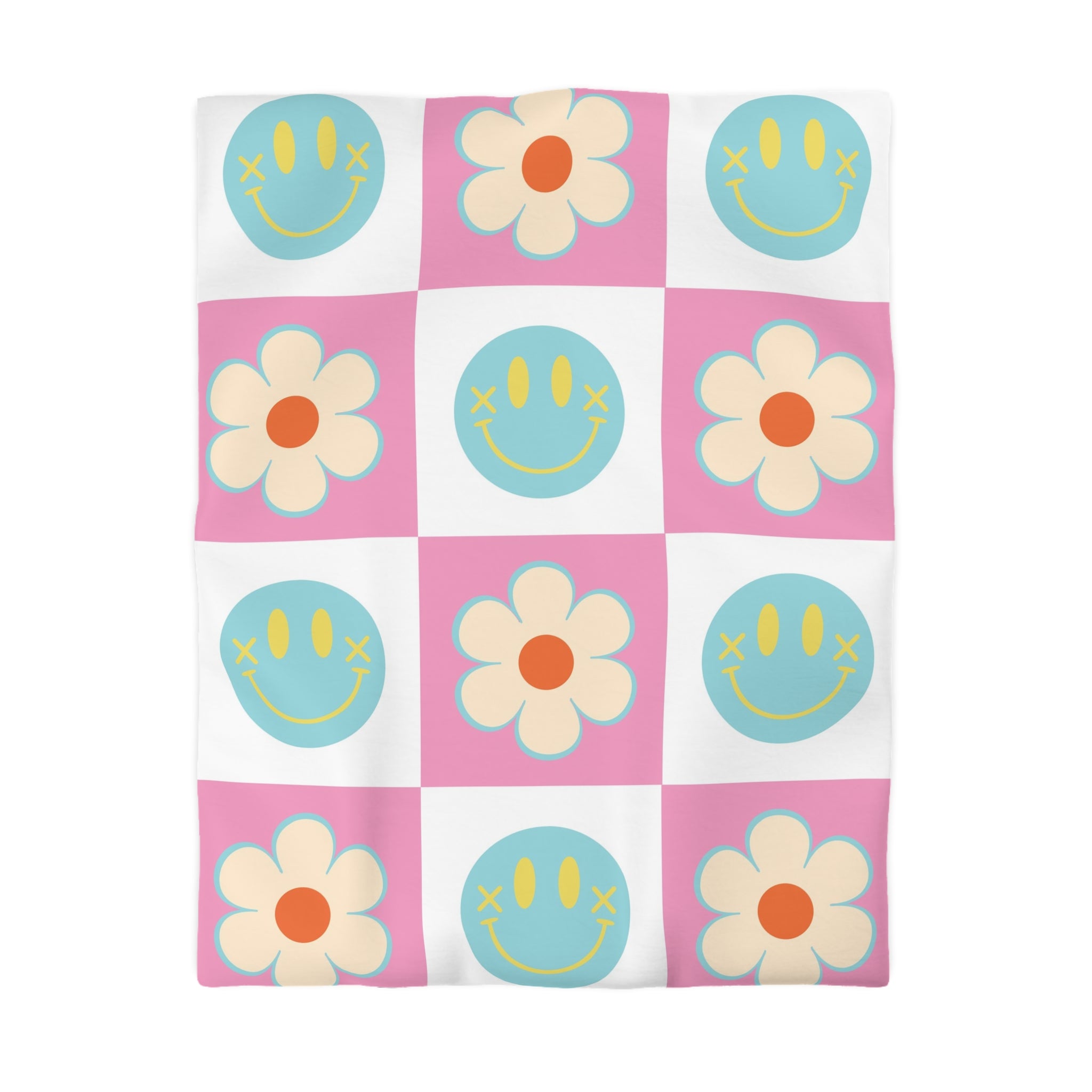 Madotsukis Grin Bloom Microfiber Duvet Cover, Artsulli - Art is Long, Life is Short, Home Decor, Size, Twin, Color, White, , , 22708538960464874897