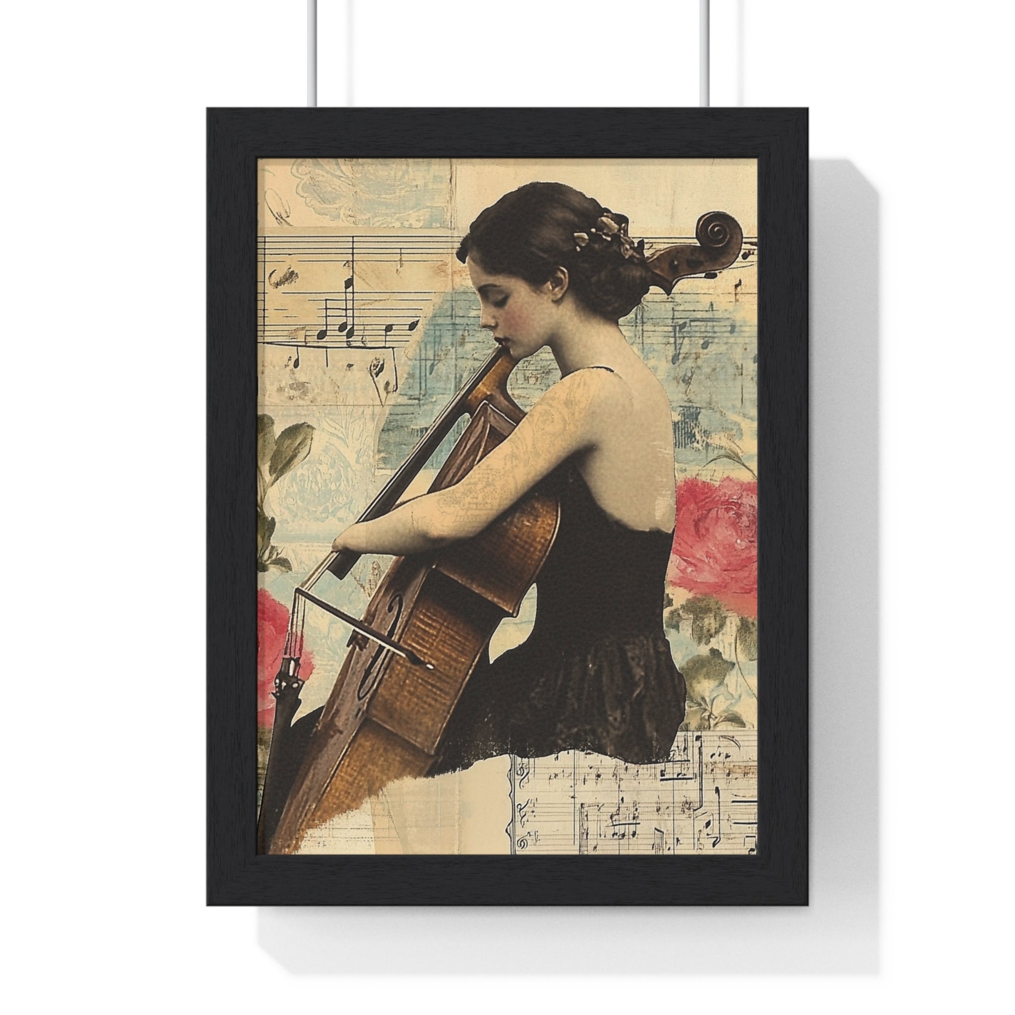 Vaporwave Type Beat Girl Vertical Framed Poster, Artsulli - Art is Long, Life is Short, Poster, Size, 8" x 11", Color, Black, , , 30871231899370988699