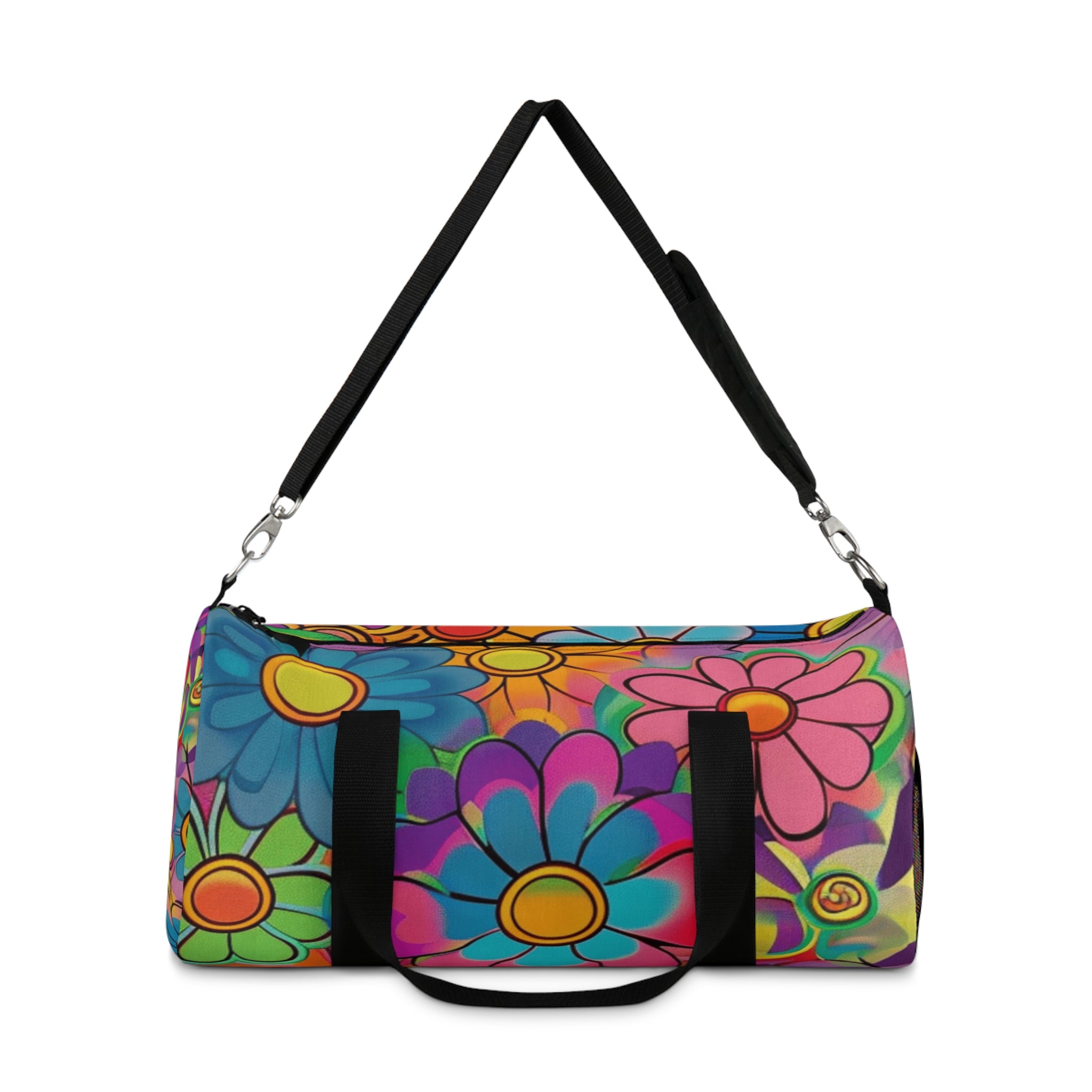 Chromatic Daisy Dream Duffel Bag, Artsulli - Art is Long, Life is Short, Bags, , , , , , , 