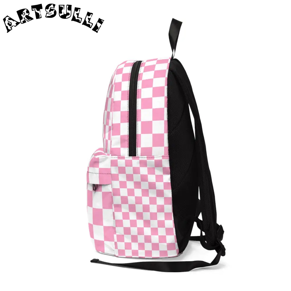 JAKKOUTTHEBXX Checkerboard Hot Pink and White Unisex Classic