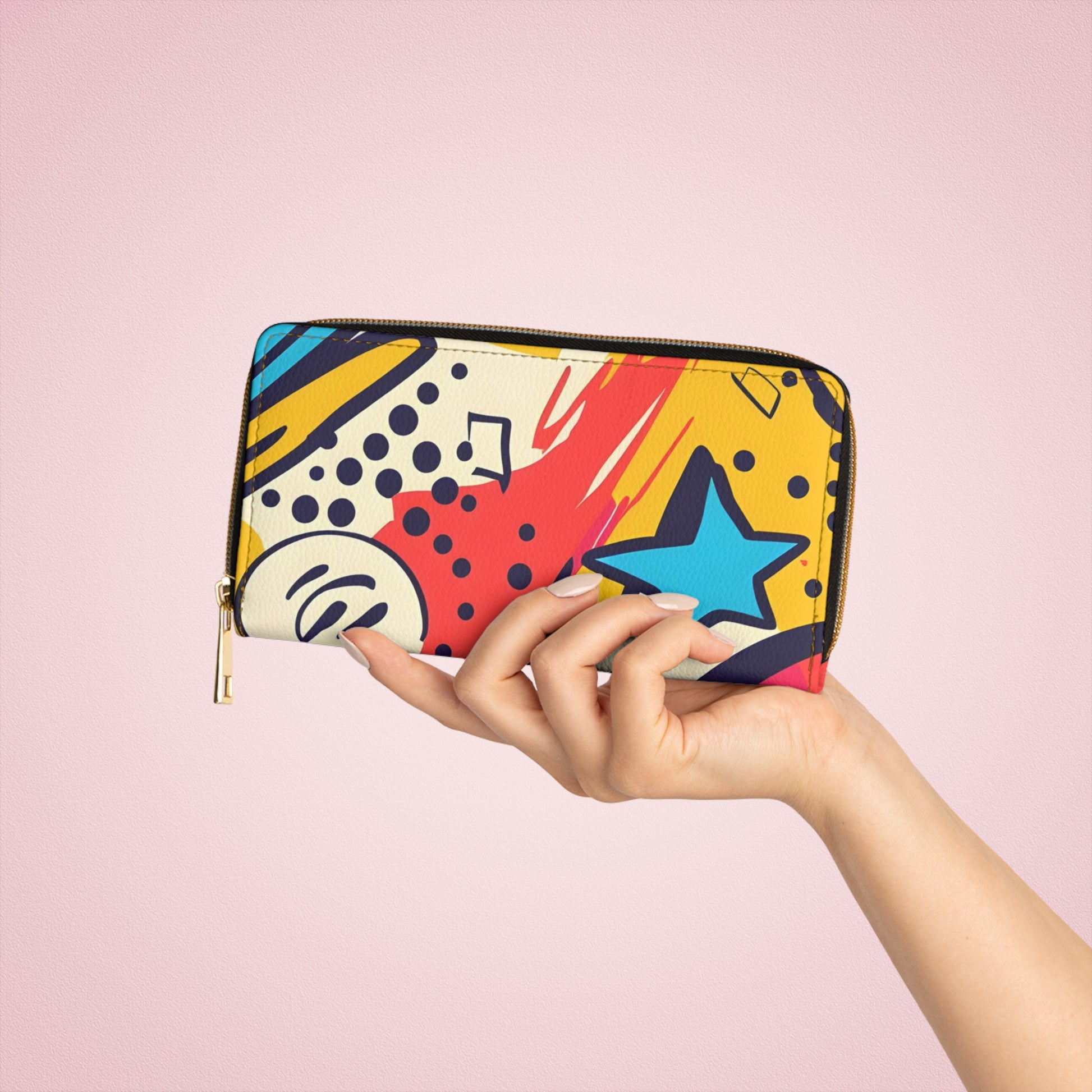Comic x Pop Art Zipper Wallet, Artsulli - Art is Long, Life is Short, Accessories, , , , , , , 