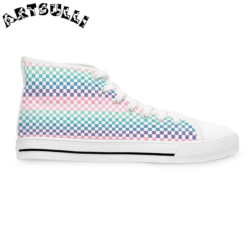 JAKKOUTTHEBXX Vaporwave Rainbow Checkerboard III Multi-Color Women’s