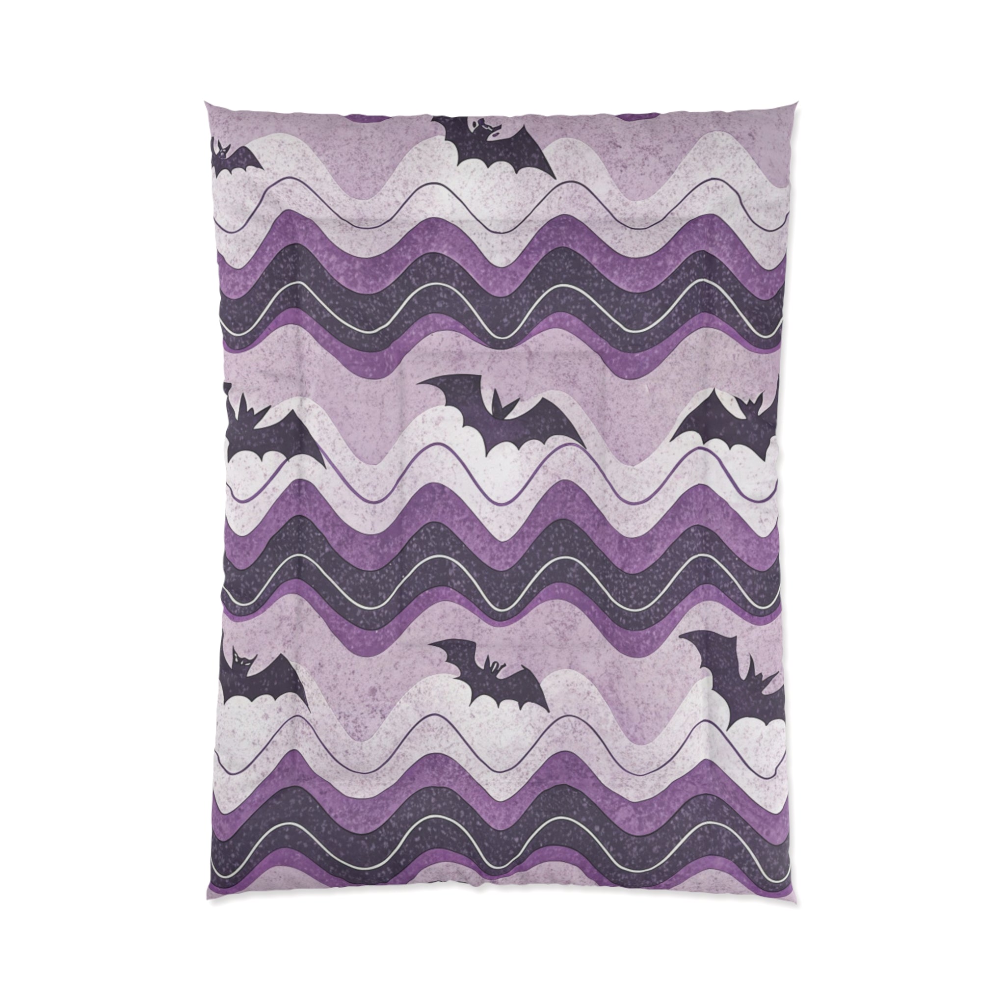 Bat Wave Comforter, Artsulli - Art is Long, Life is Short, Home Decor, Size, 68" × 92", , , , , 27871557102360