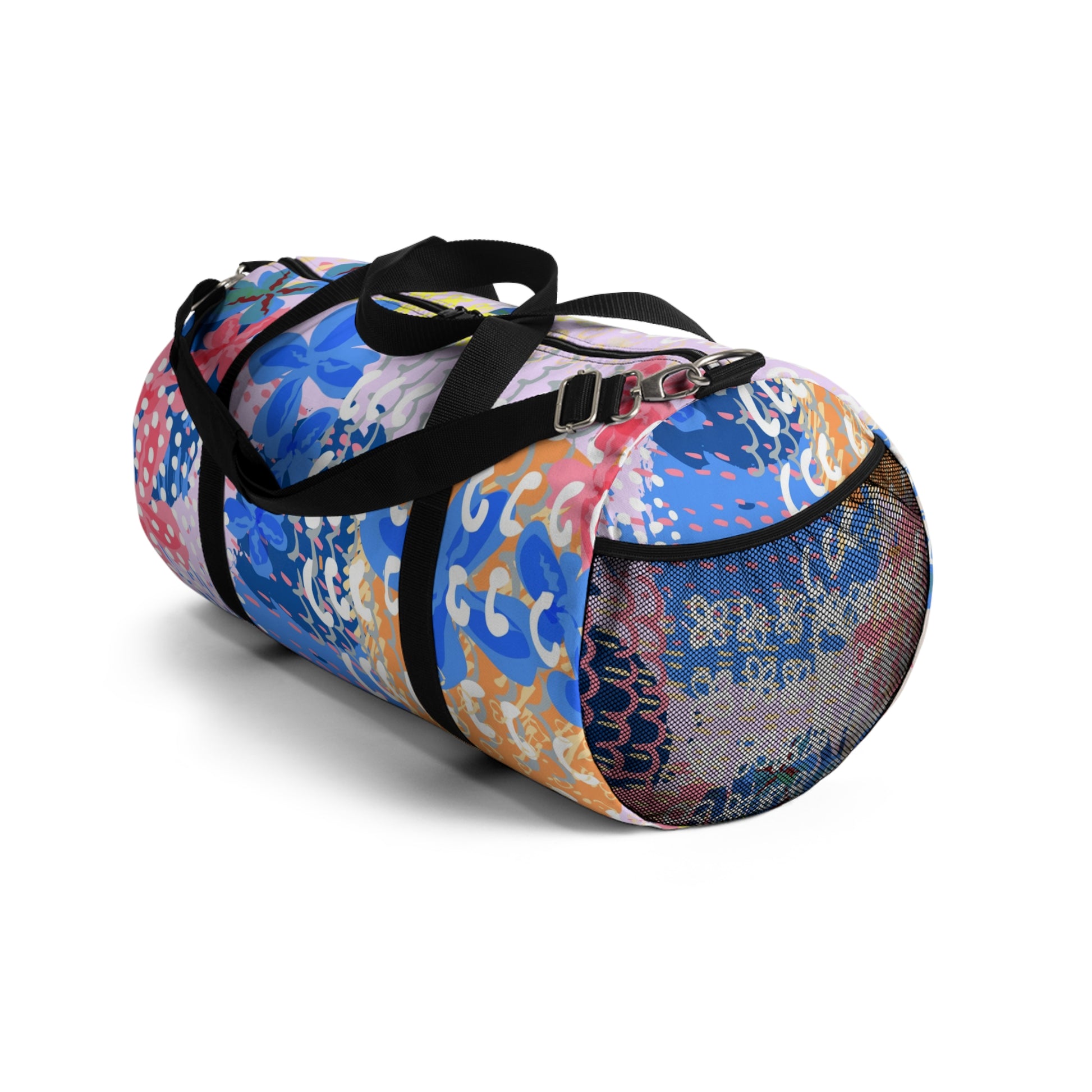 Flowers x Doodles x Hearts II Multi-Color Duffel Bag, Artsulli - Art is Long, Life is Short, Bags, , , , , , , 
