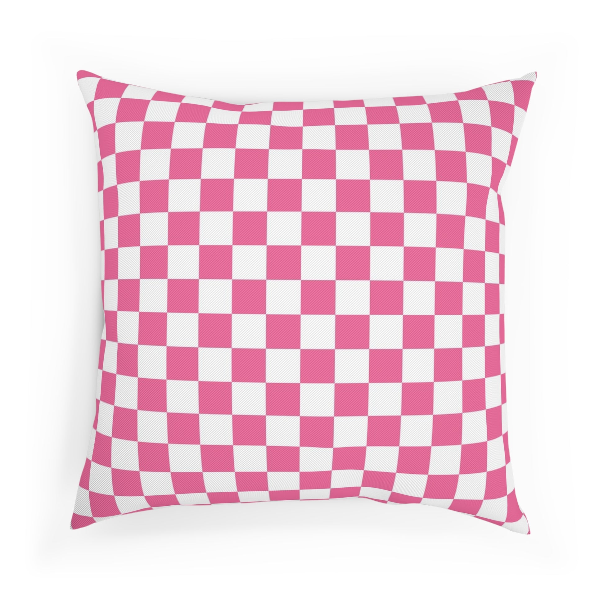 Yuyushiki Pink Check Cushion, Artsulli - Art is Long, Life is Short, Home Decor, , , , , , , 