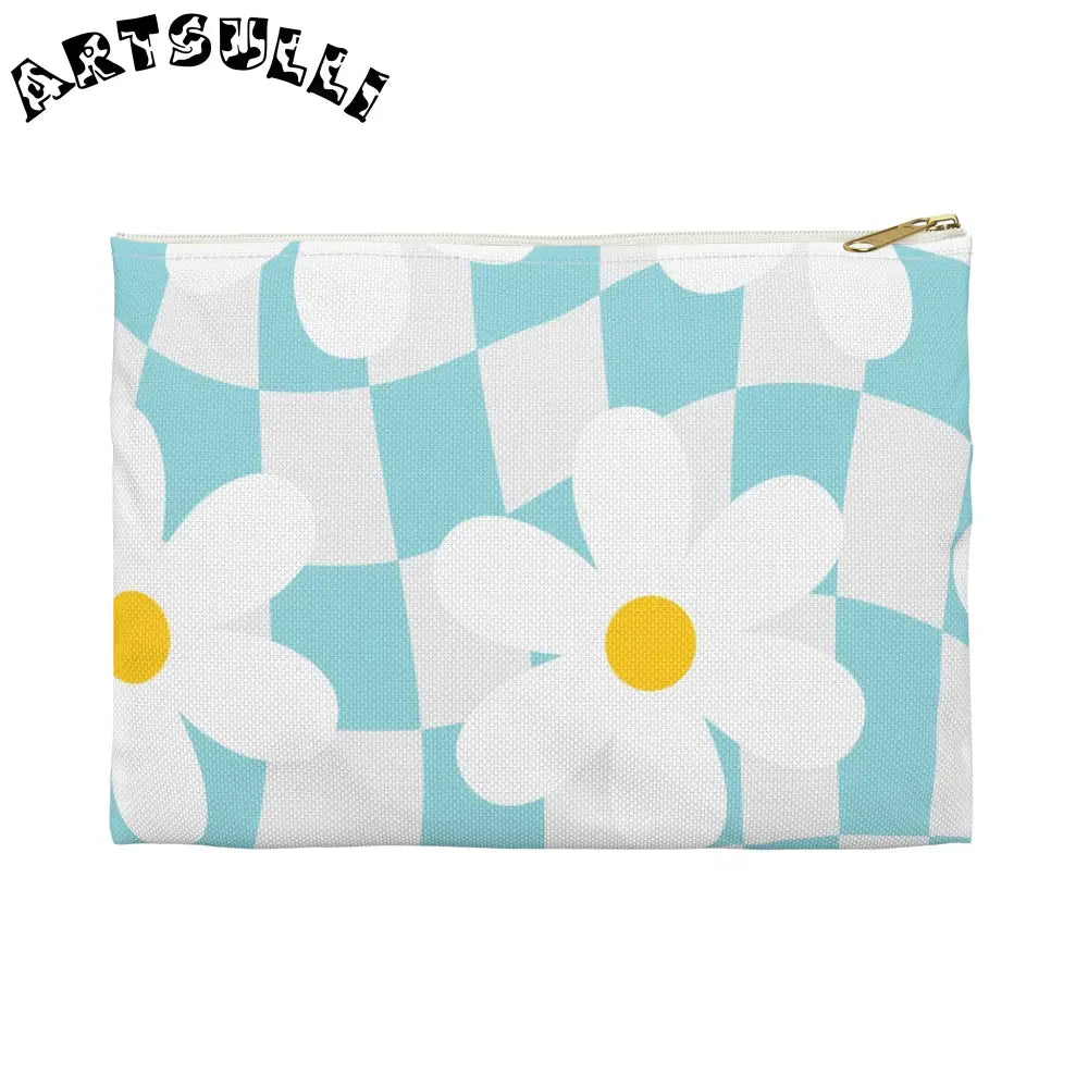 JAKKOUTTHEBXX Trippy Check Garden Accessory Pouch JAKKOUTTHEBXX