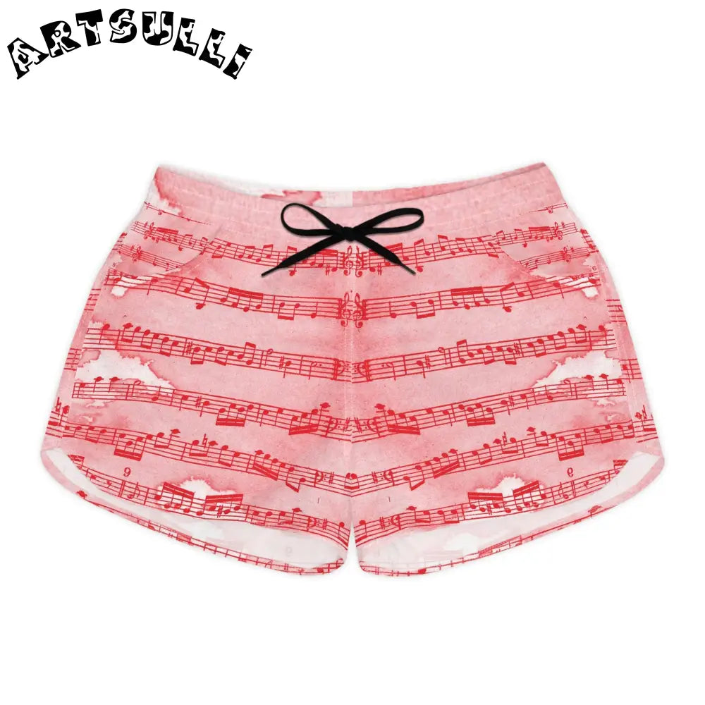 JAKKOUTTHEBXX Pink Musical Note Shorts 2025