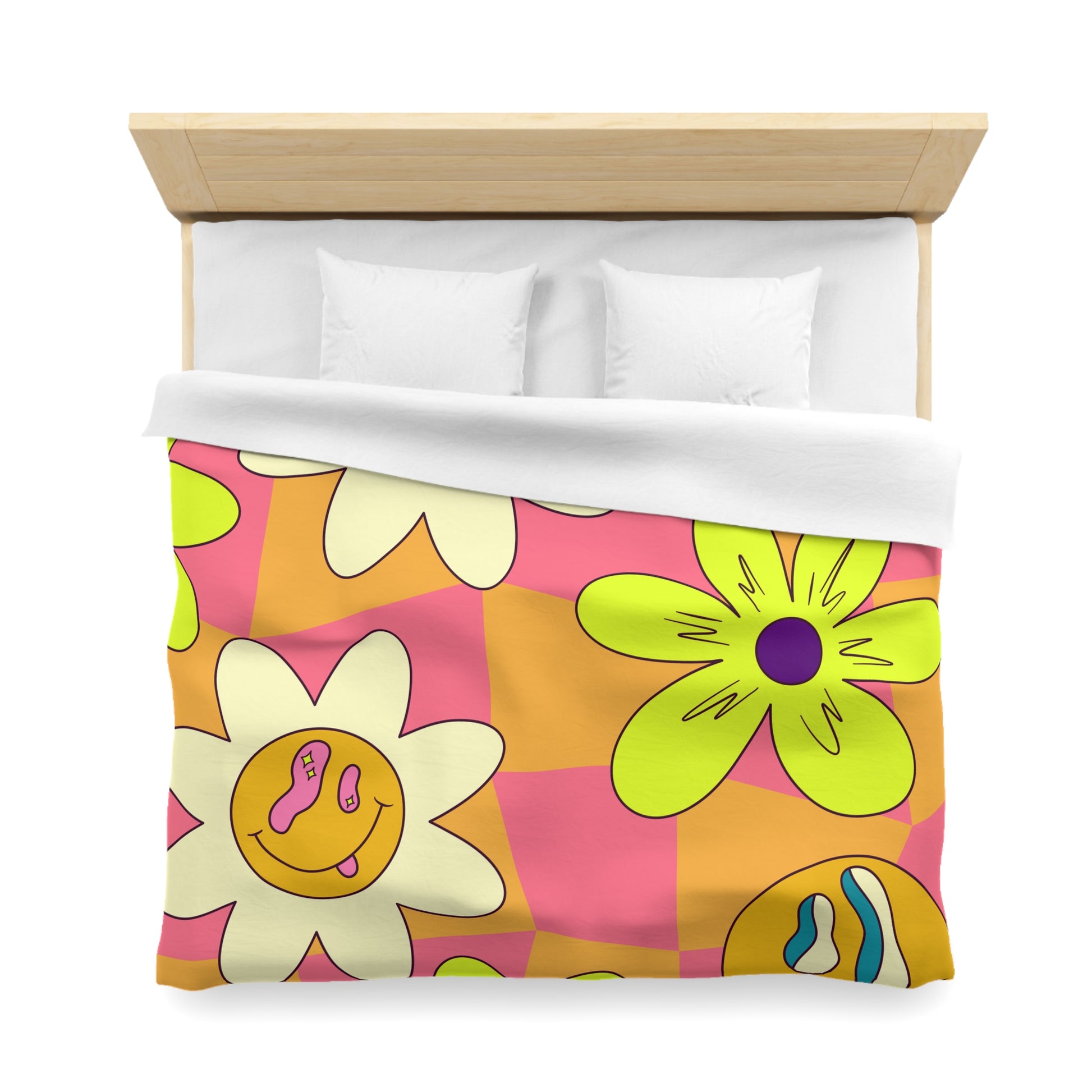 Trippy Sour Face Rave Microfiber Duvet Cover, Artsulli - Art is Long, Life is Short, Home Decor, , , , , , , 