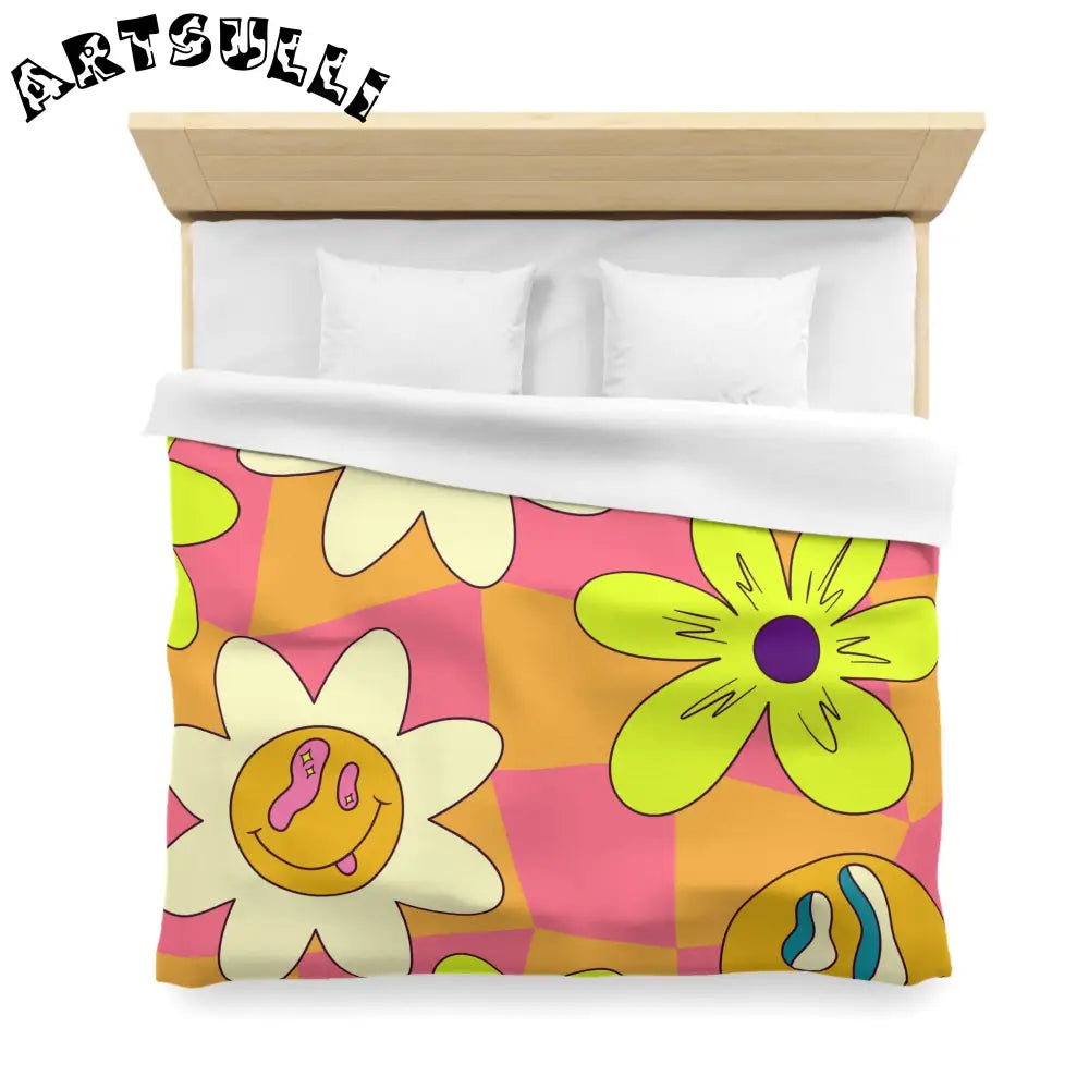 JAKKOUTTHEBXX Trippy Sour Face Rave Microfiber Duvet Cover