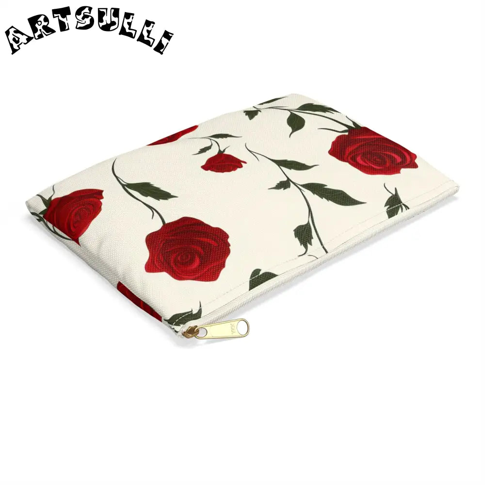 JAKKOUTTHEBXX Red Roses Accessory Pouch JAKKOUTTHEBXX Artsulli - Art