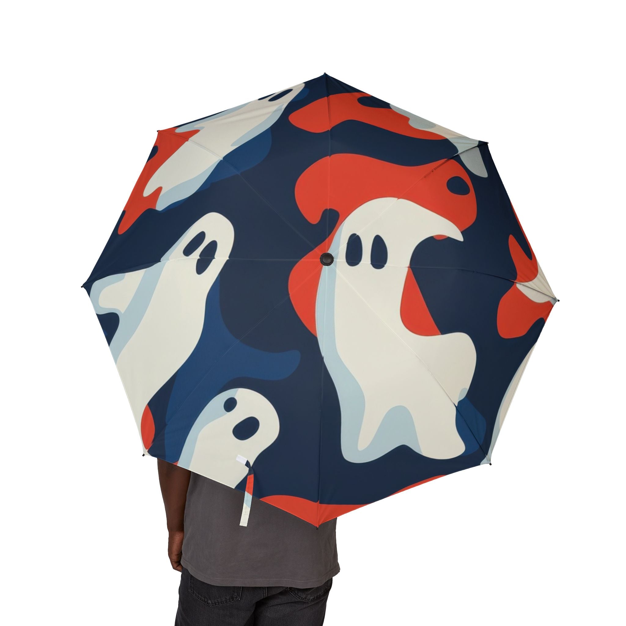 Camo Ghosts Semi-Automatic Foldable Umbrella, Artsulli - Art is Long, Life is Short, Accessories, , , , , , , 