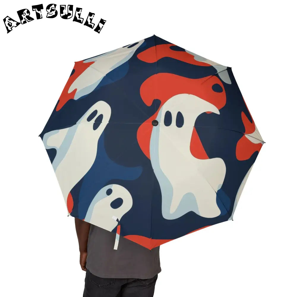JAKKOUTTHEBXX Camo Ghosts Semi-Automatic Foldable Umbrella
