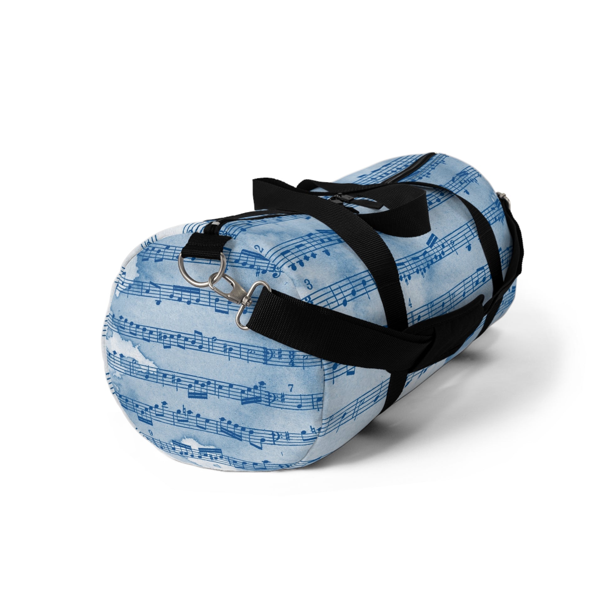 Drip Spill Type Beat Sheet Music II Blue Duffel Bag, Artsulli - Art is Long, Life is Short, Bags, , , , , , , 
