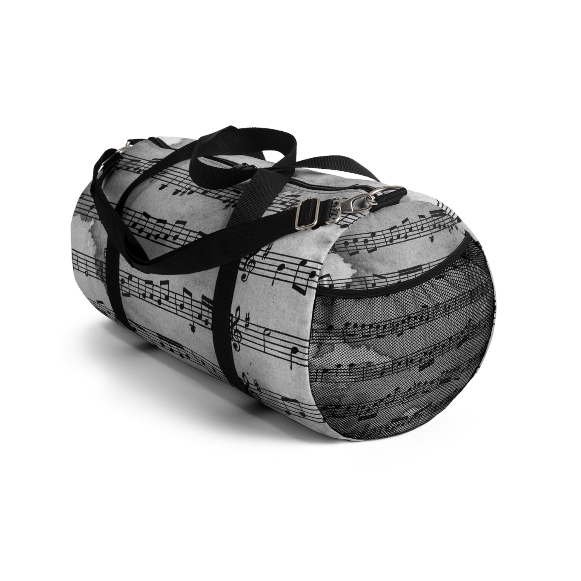 Drip Spill Type Beat Sheet Music Black Duffel Bag, Artsulli - Art is Long, Life is Short, Bags, , , , , , , 