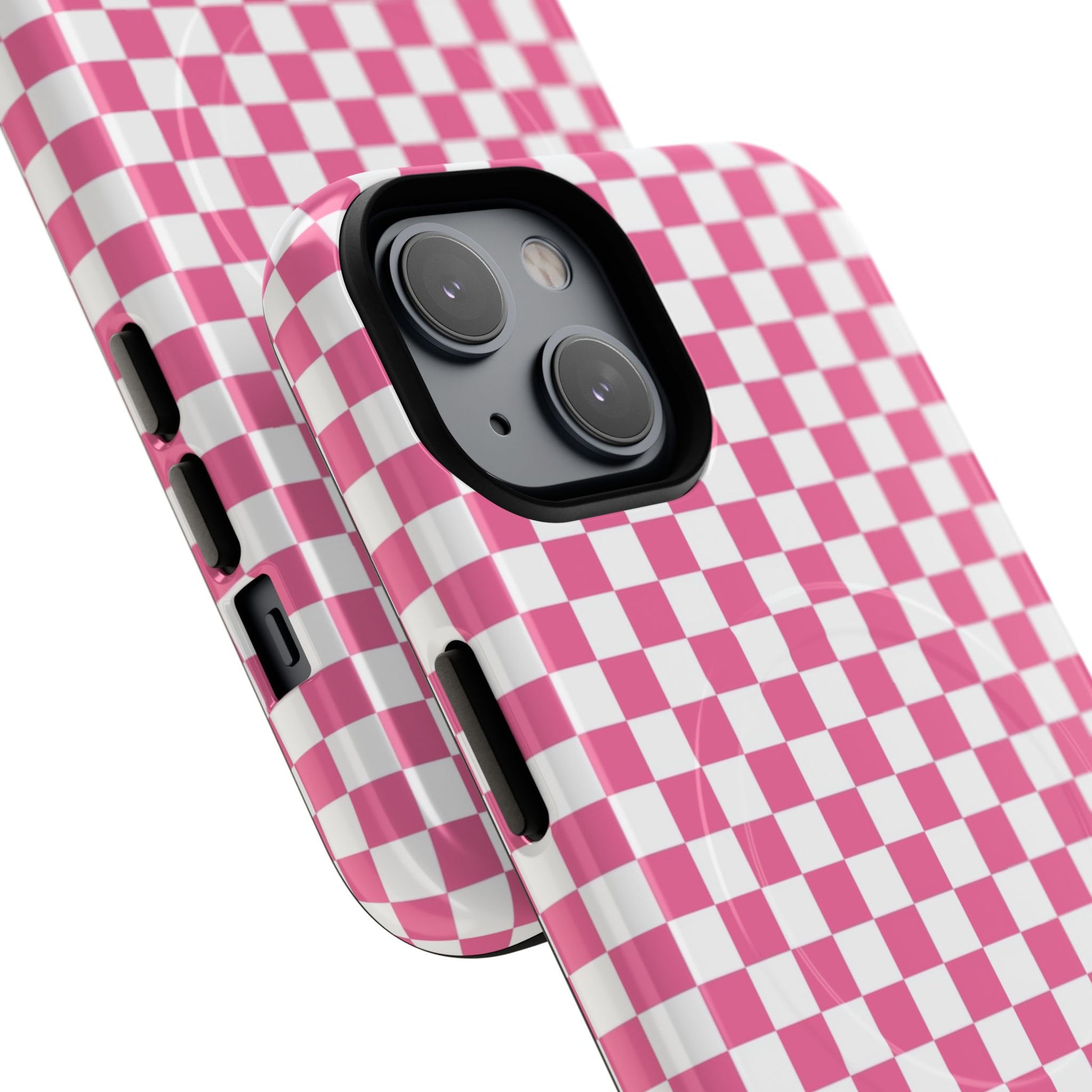 Yuyushiki Pink Check Tough Magnetic Cases, Artsulli - Art is Long, Life is Short, Phone Case, , , , , , , 
