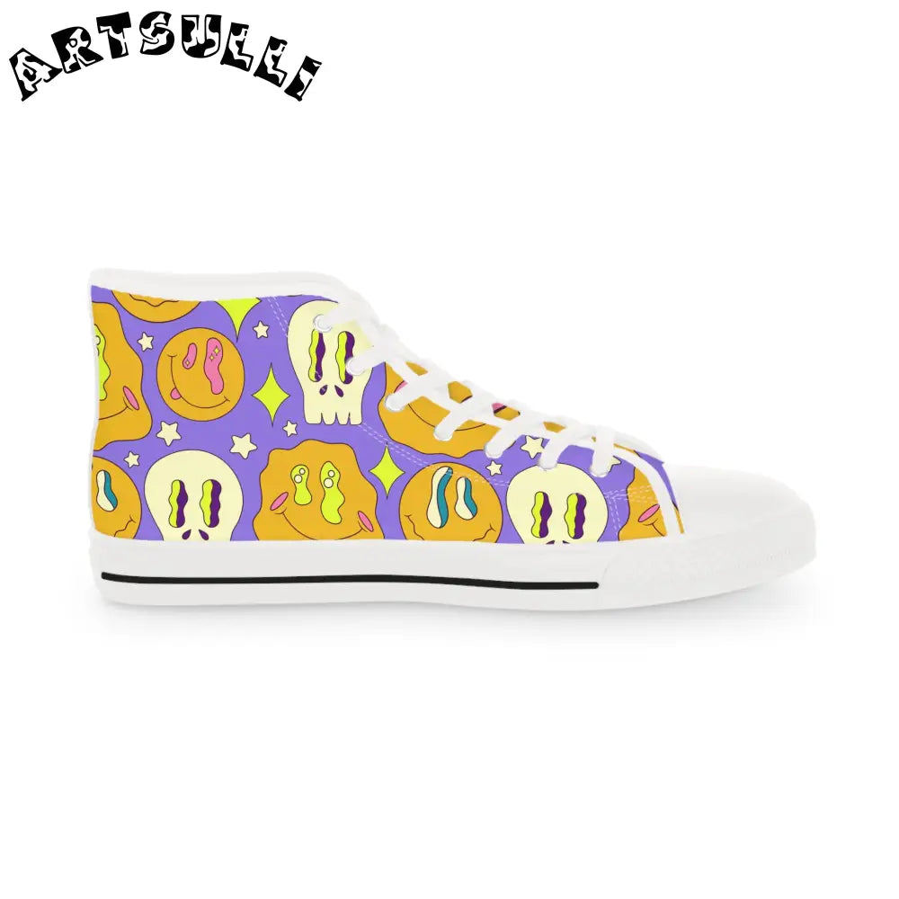JAKKOUTTHEBXX Trippy Crystallic Smiley Dayglo Men’s High Top
