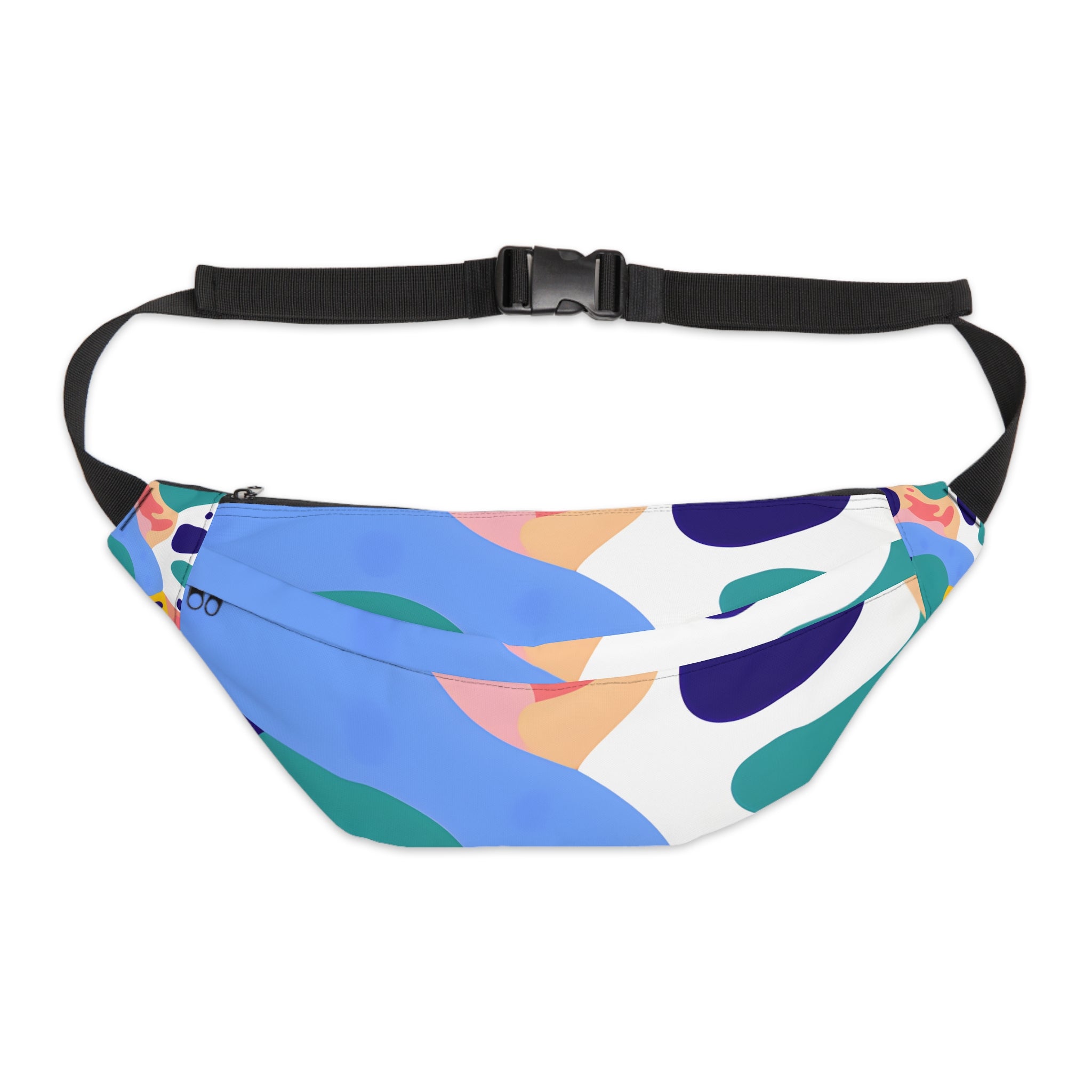 Lush Risograph Jungle Large Fanny Pack, Artsulli - Art is Long, Life is Short, Bags, Size, 8" × 9" × 4'', , , , , 66469786907556