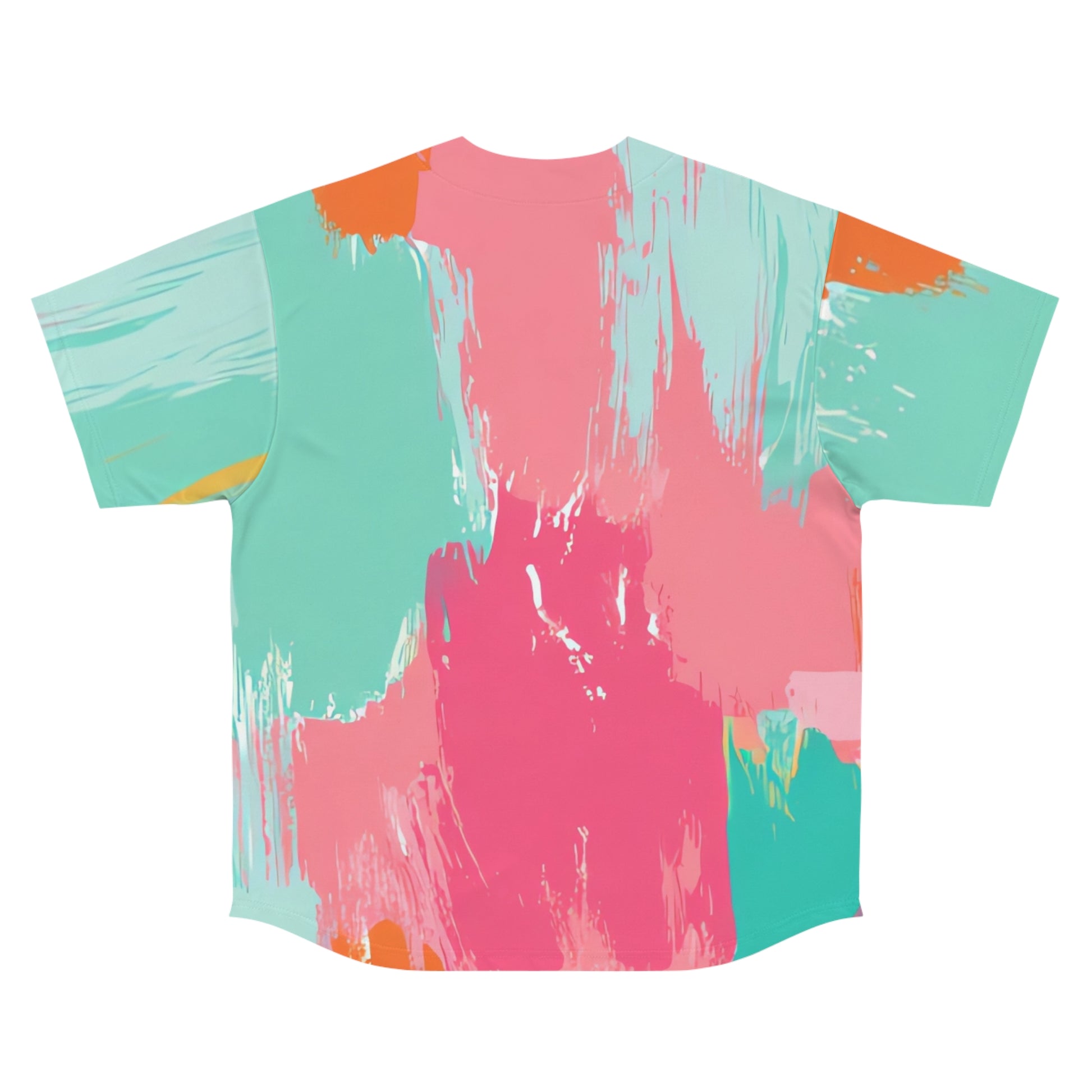 Preppy Pixel Bloom Men's Baseball Jersey (AOP), Artsulli - Art is Long, Life is Short, All Over Prints, , , , , , , 
