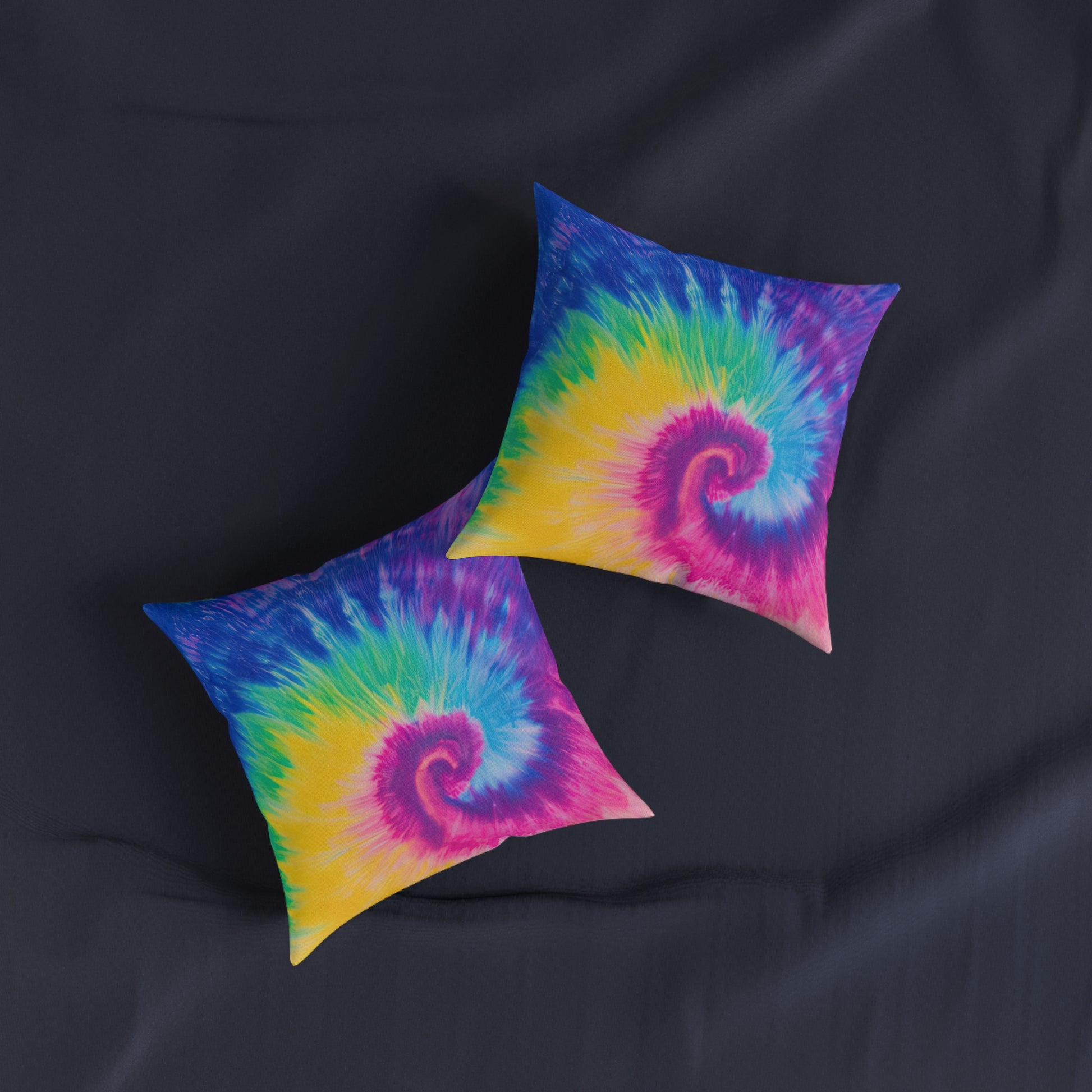 Psychedelic Tie Dye Square Pillow, Artsulli - Art is Long, Life is Short, Home Decor, , , , , , , 
