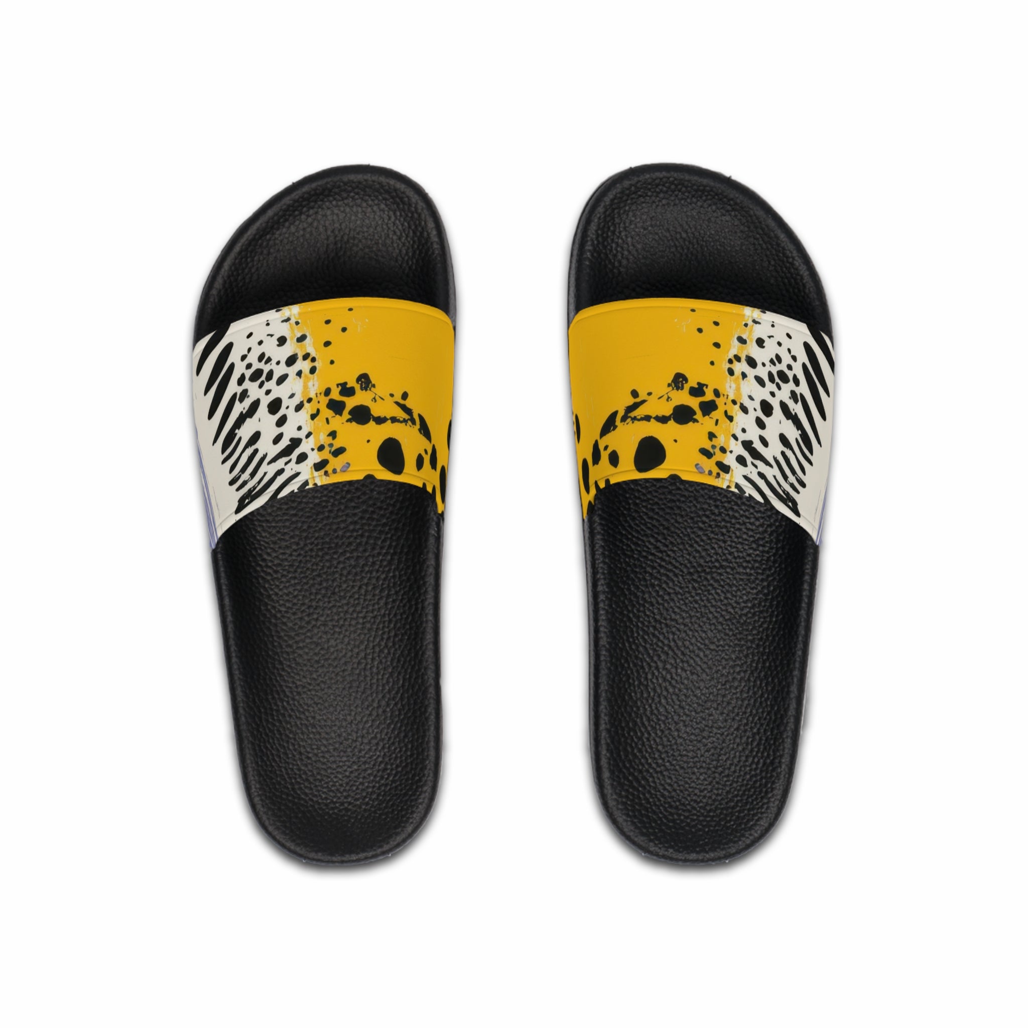 Rae Zebra Rhapsody II Men's Slide Sandals, Artsulli - Art is Long, Life is Short, Shoes, Color, Black sole, Size, US 6, , , 98494373674666