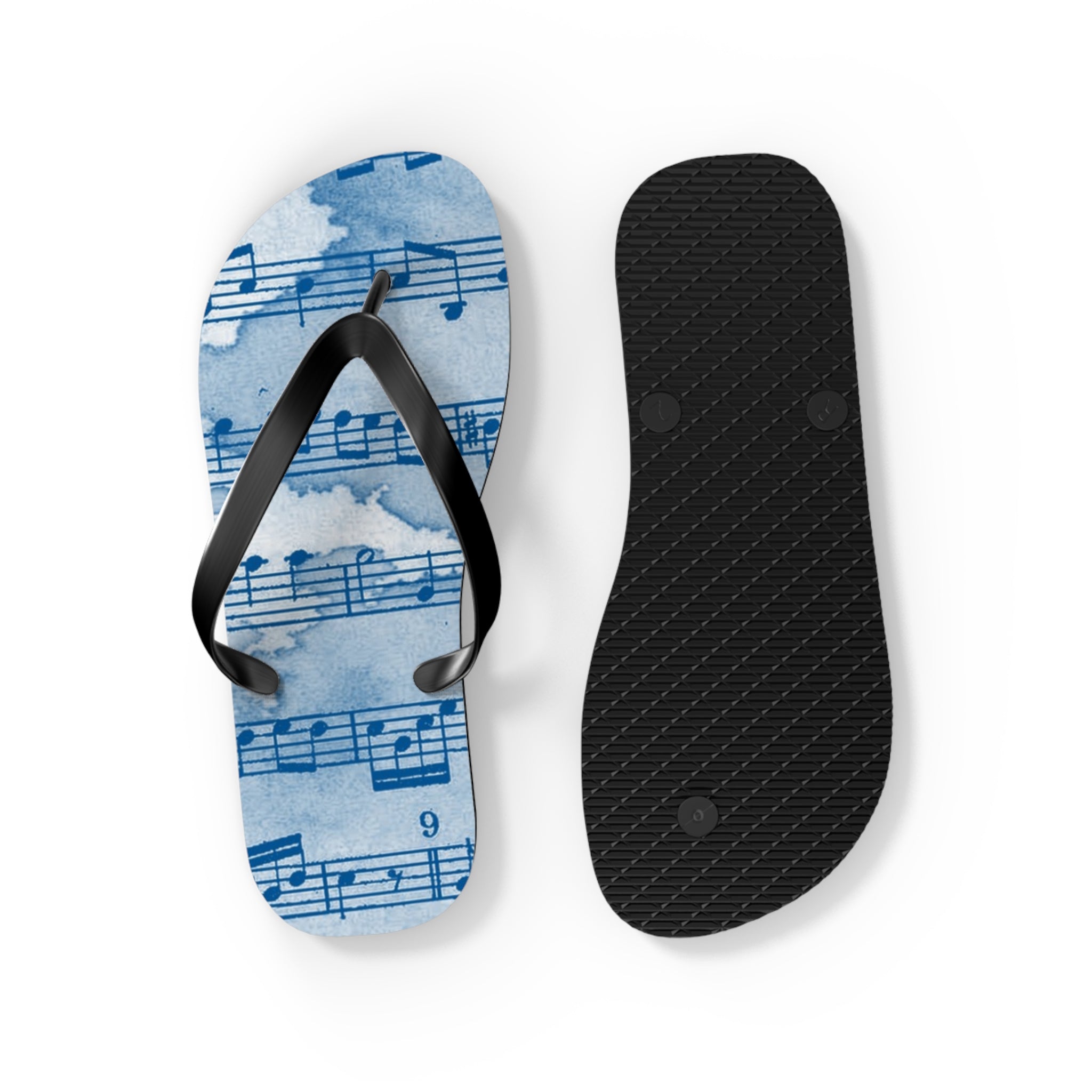 Drip Spill Type Beat Sheet Music Blue Flip Flops, Artsulli - Art is Long, Life is Short, Shoes, , , , , , , 