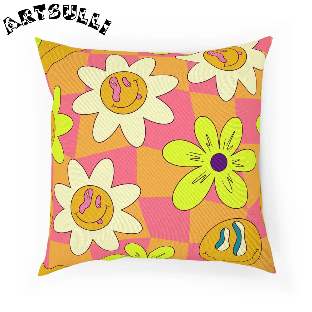 JAKKOUTTHEBXX Trippy Sour Face Rave Cushion JAKKOUTTHEBXX Artsulli