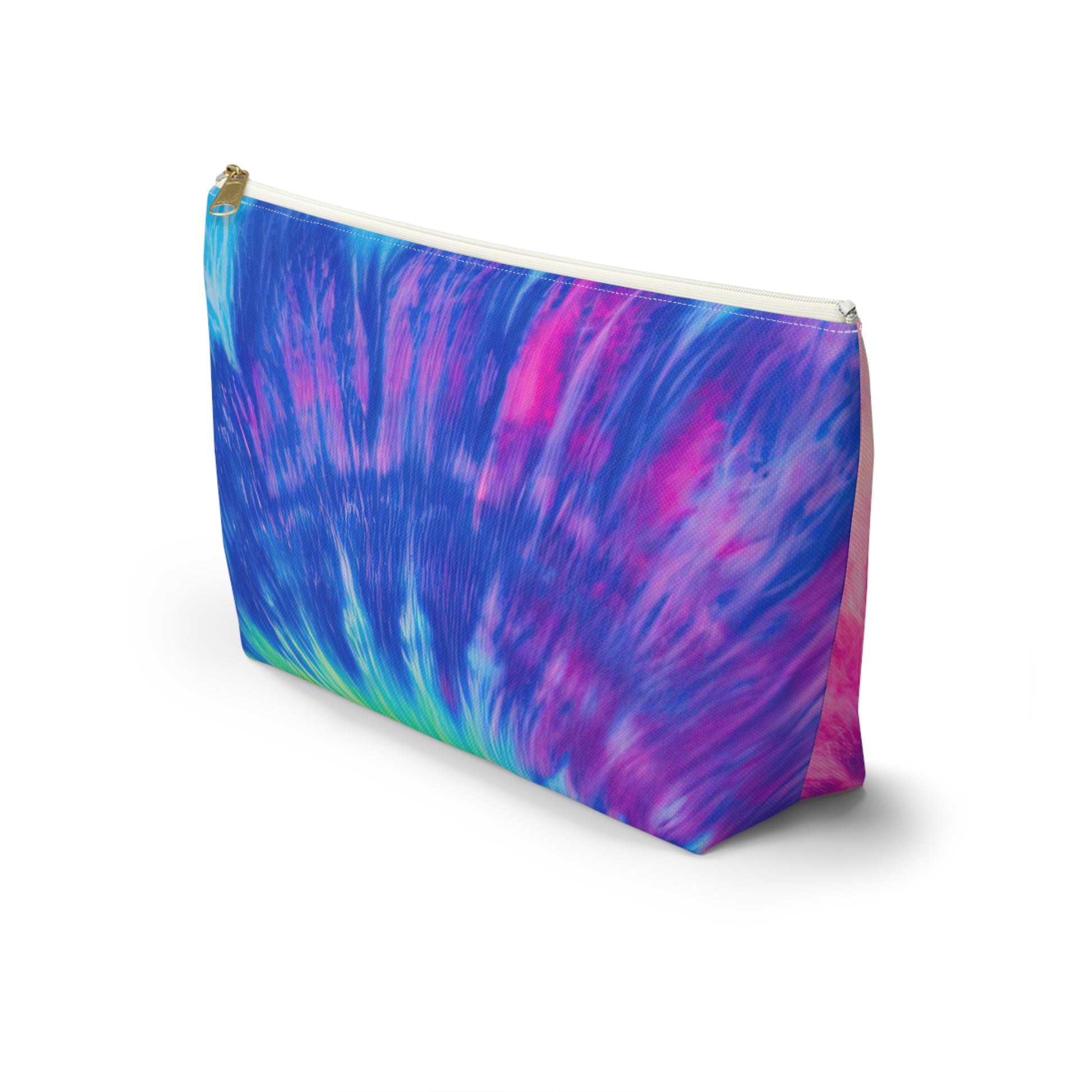 Psychedelic Tie Dye Accessory Pouch w T-bottom, Artsulli - Art is Long, Life is Short, Bags, , , , , , , 