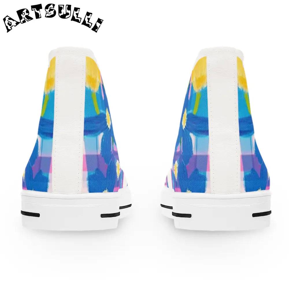 JAKKOUTTHEBXX Plaid Garden II Pink and Purple Women’s High Top