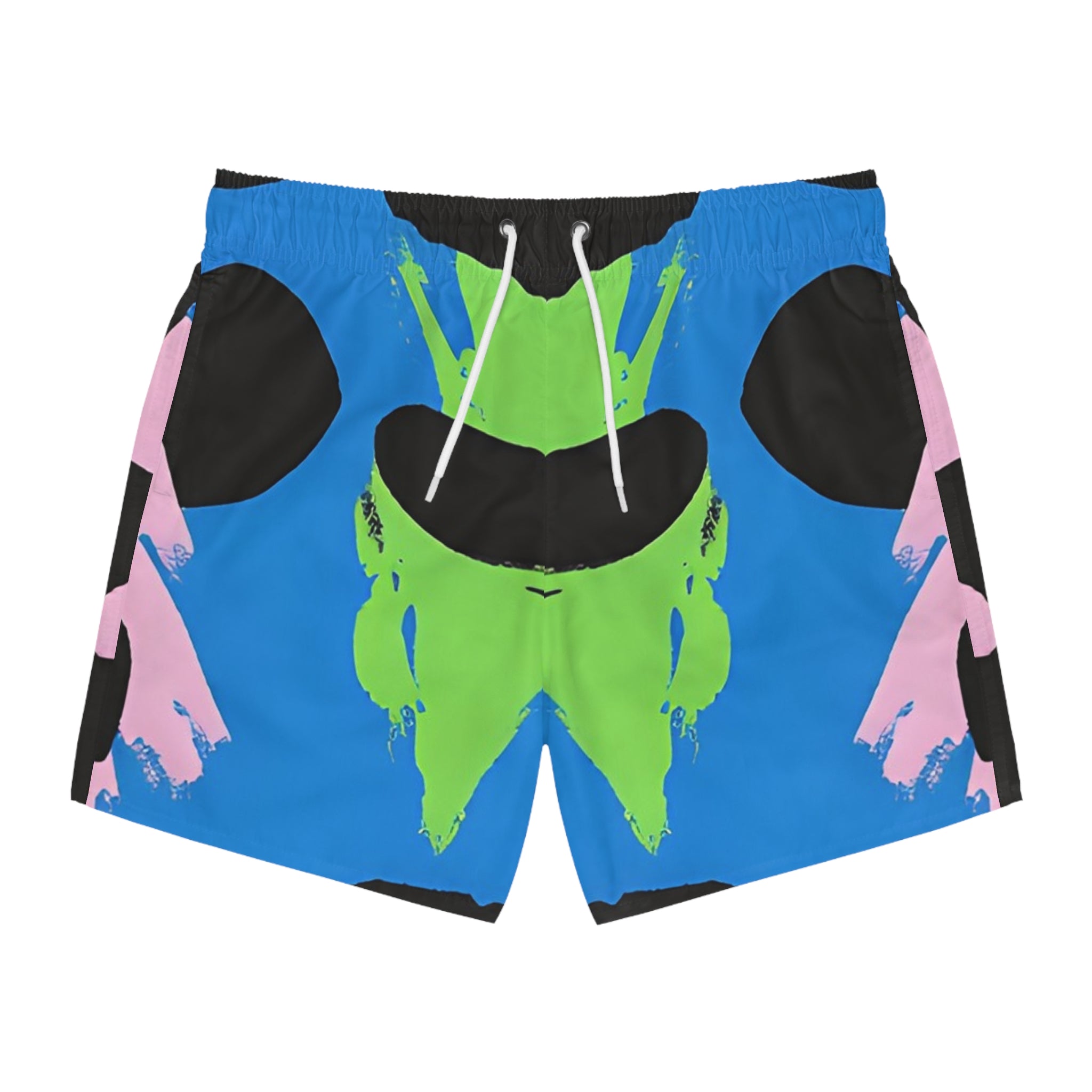 90s Neon Swim Trunks (AOP), Artsulli - Art is Long, Life is Short, All Over Prints, Size, XS, Color, Seam thread color automatically matched to design, , , 18120816243349056321