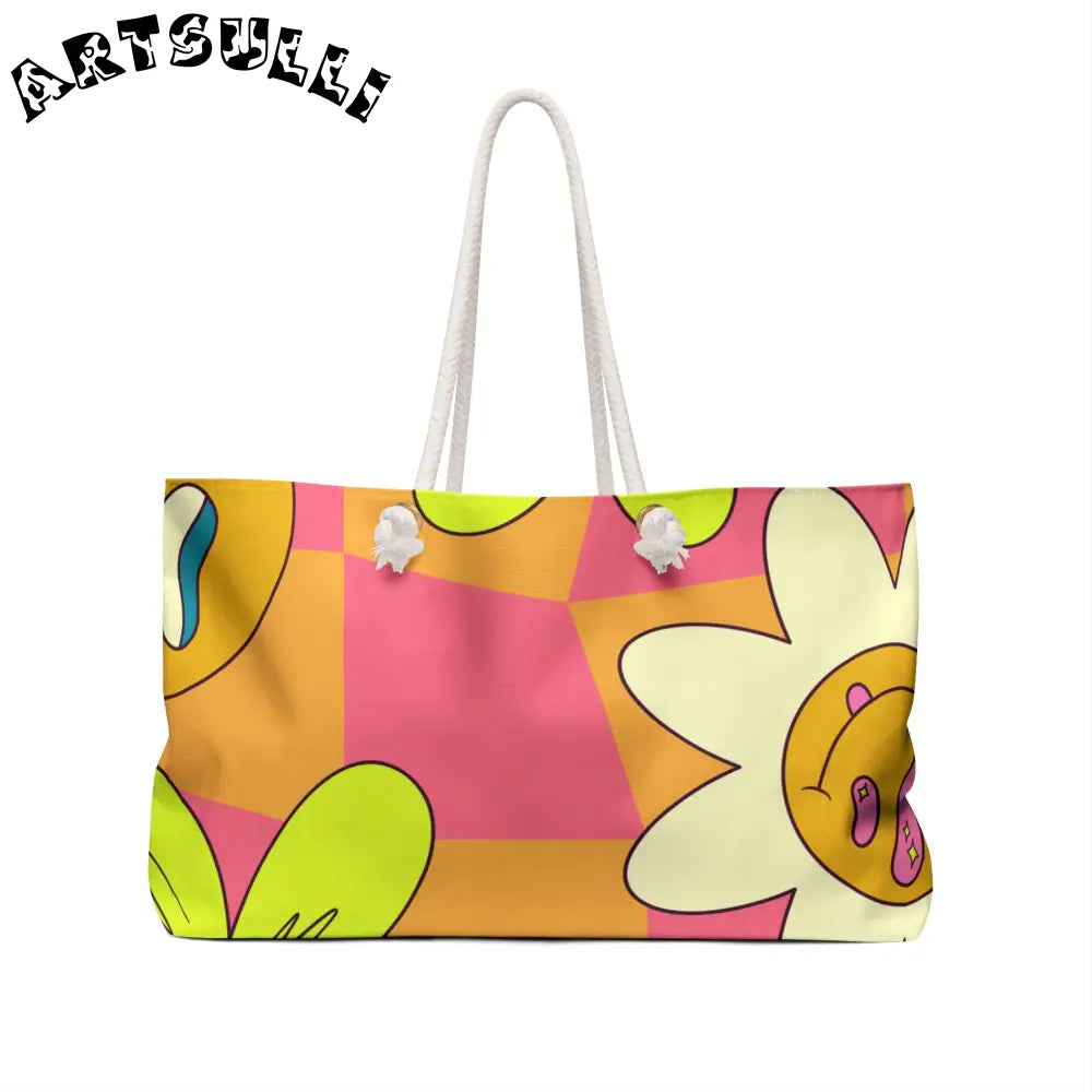 JAKKOUTTHEBXX Trippy Sour Face Rave Weekender Bag JAKKOUTTHEBXX