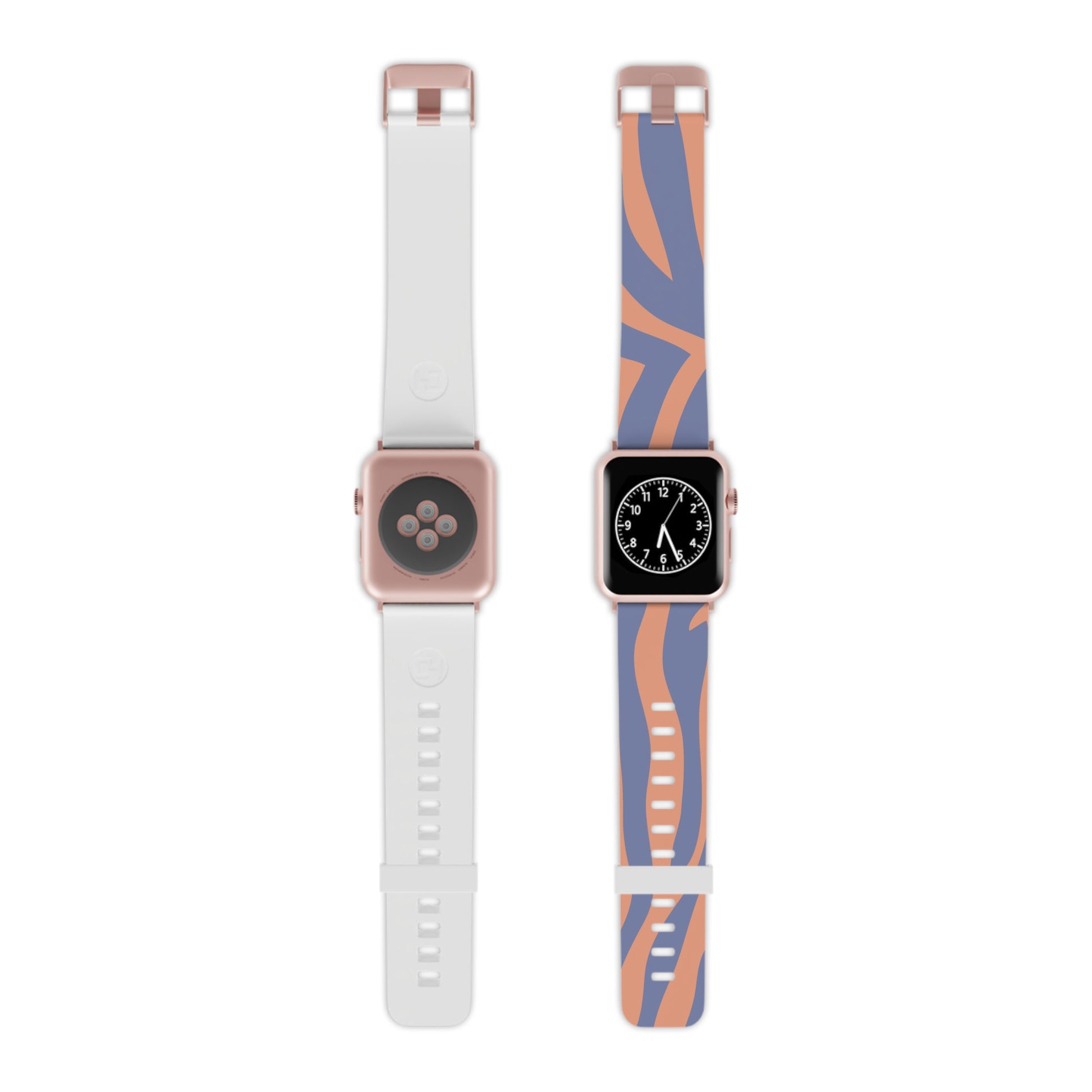 Melting Zebra Stripes Watch Band for Apple Watch, Artsulli - Art is Long, Life is Short, Accessories, Size, 7.5'' × 0.75'' / 38 - 40 mm, Color, Rose Gold, , , 73551590791994