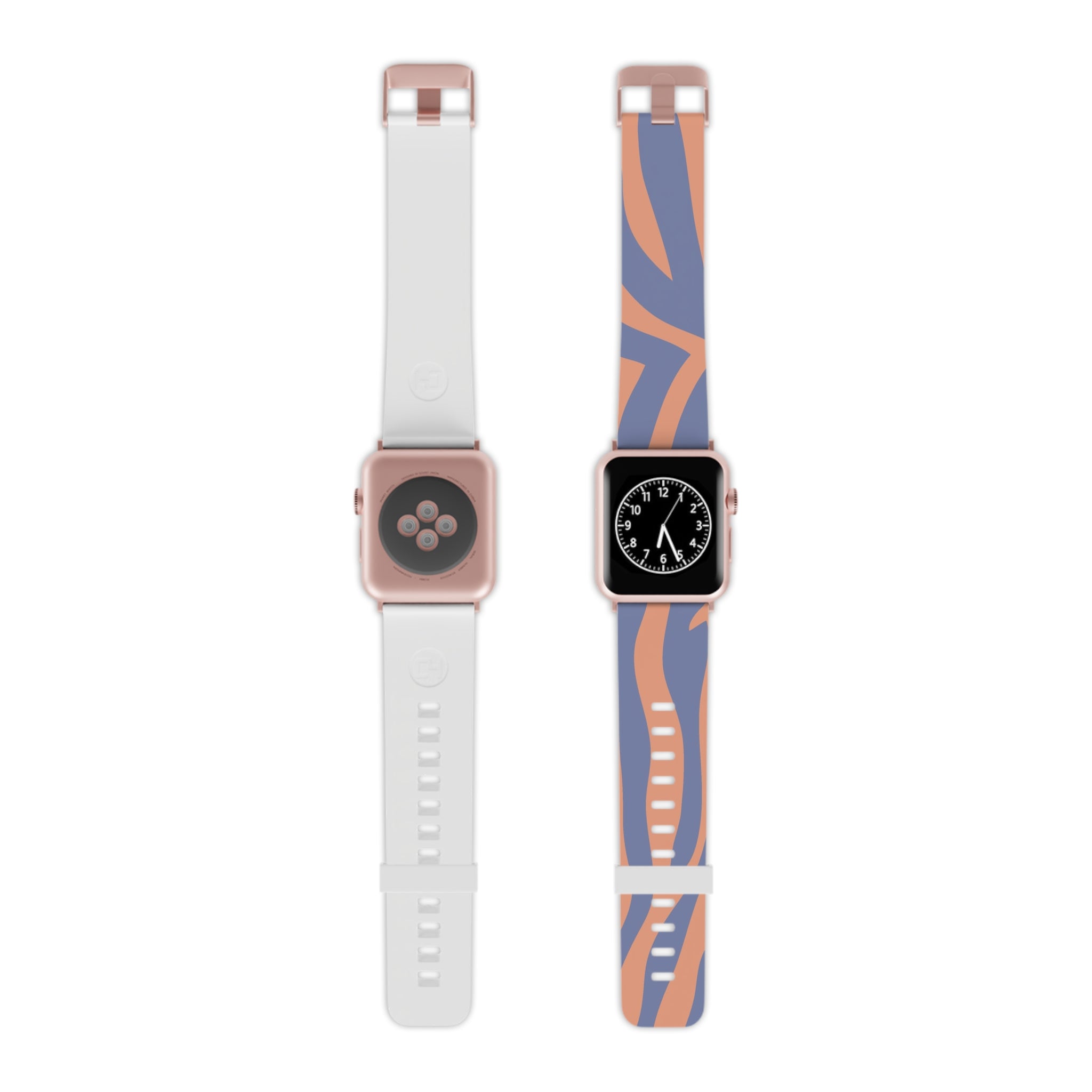Melting Zebra Stripes Watch Band for Apple Watch, Artsulli - Art is Long, Life is Short, Accessories, Size, 7.5'' × 0.75'' / 38 - 40 mm, Color, Rose Gold, , , 73551590791994