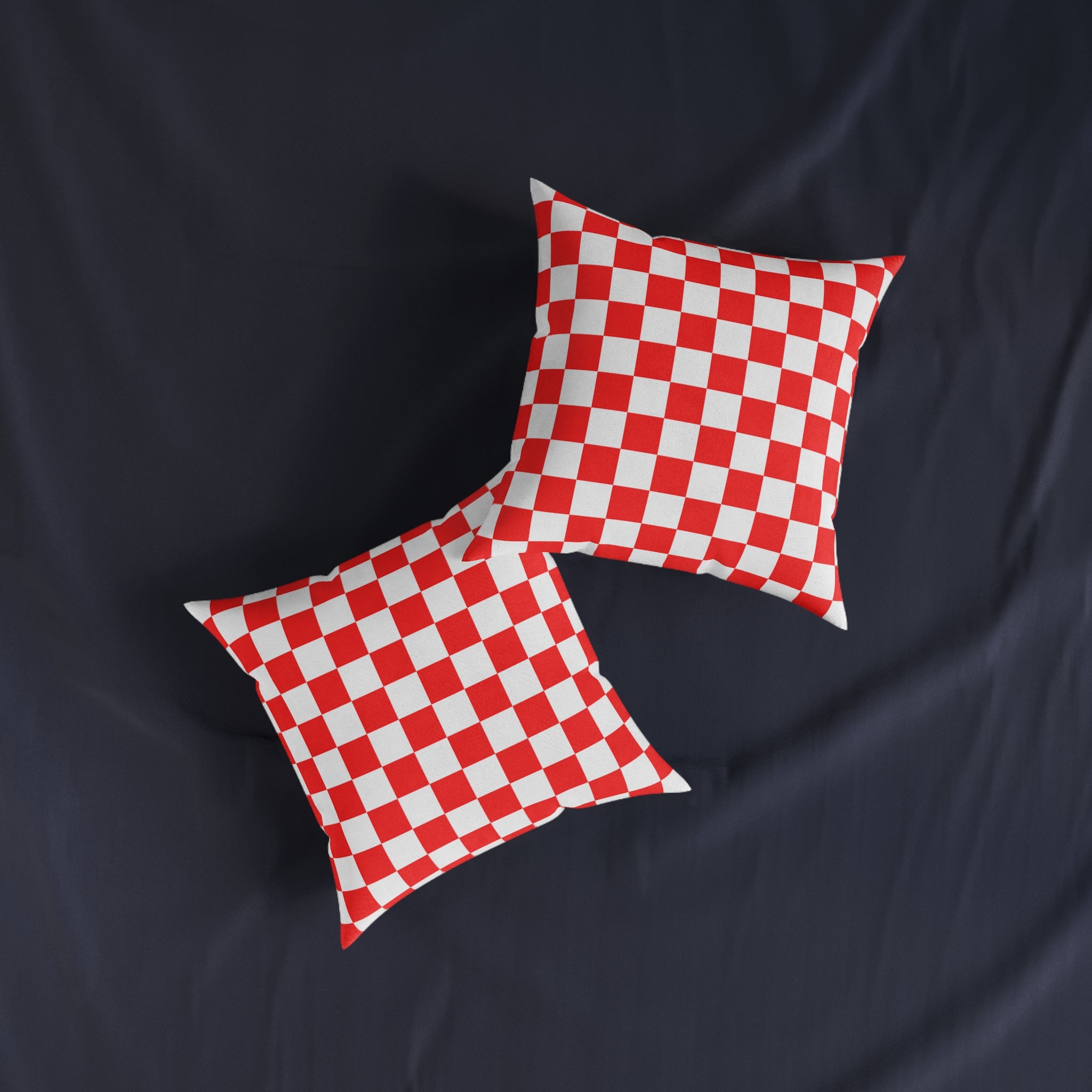 Checkerboard Red and White Square Pillow, Artsulli - Art is Long, Life is Short, Home Decor, , , , , , , 