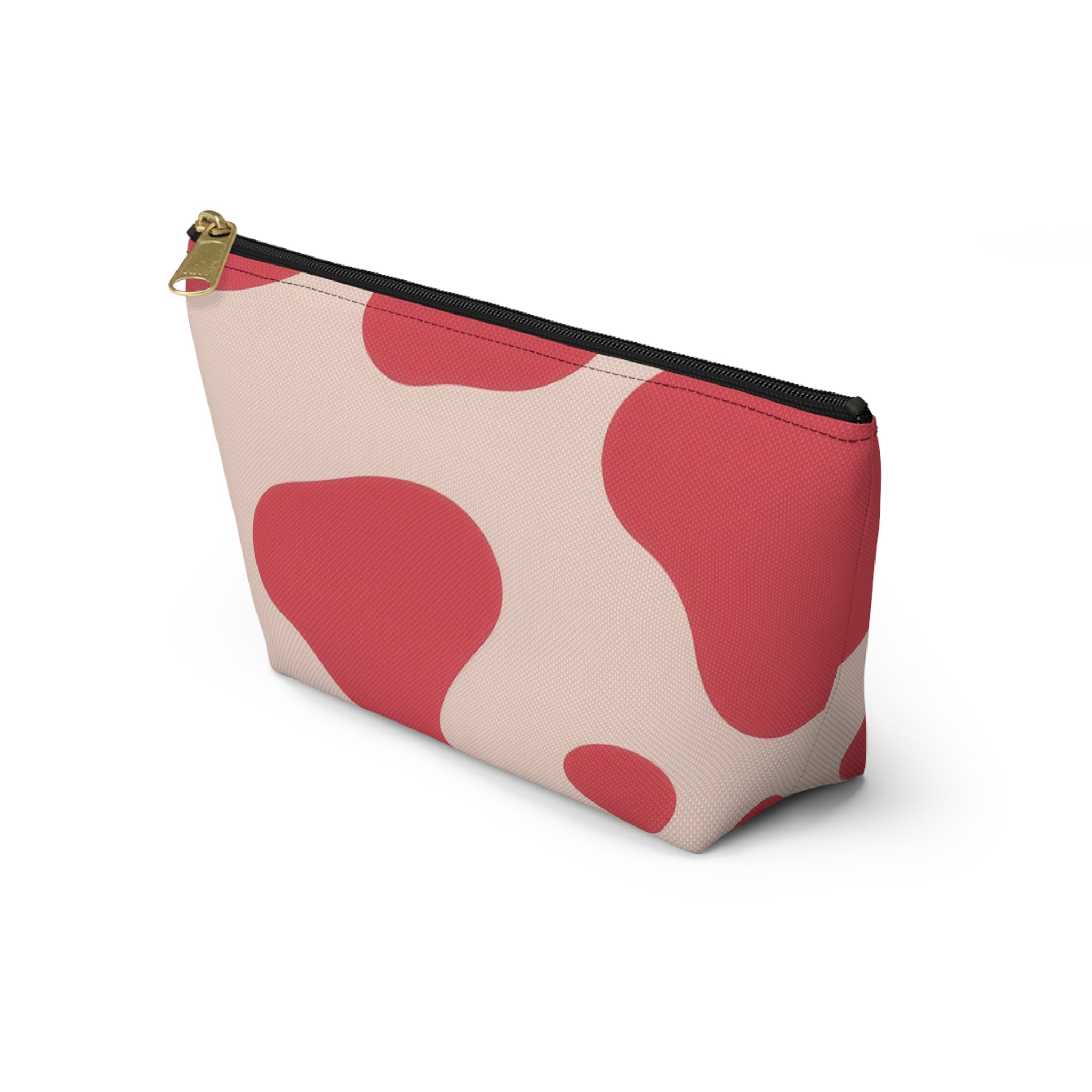 Red Jungle Cow Accessory Pouch w T-bottom, Artsulli - Art is Long, Life is Short, Bags, , , , , , , 