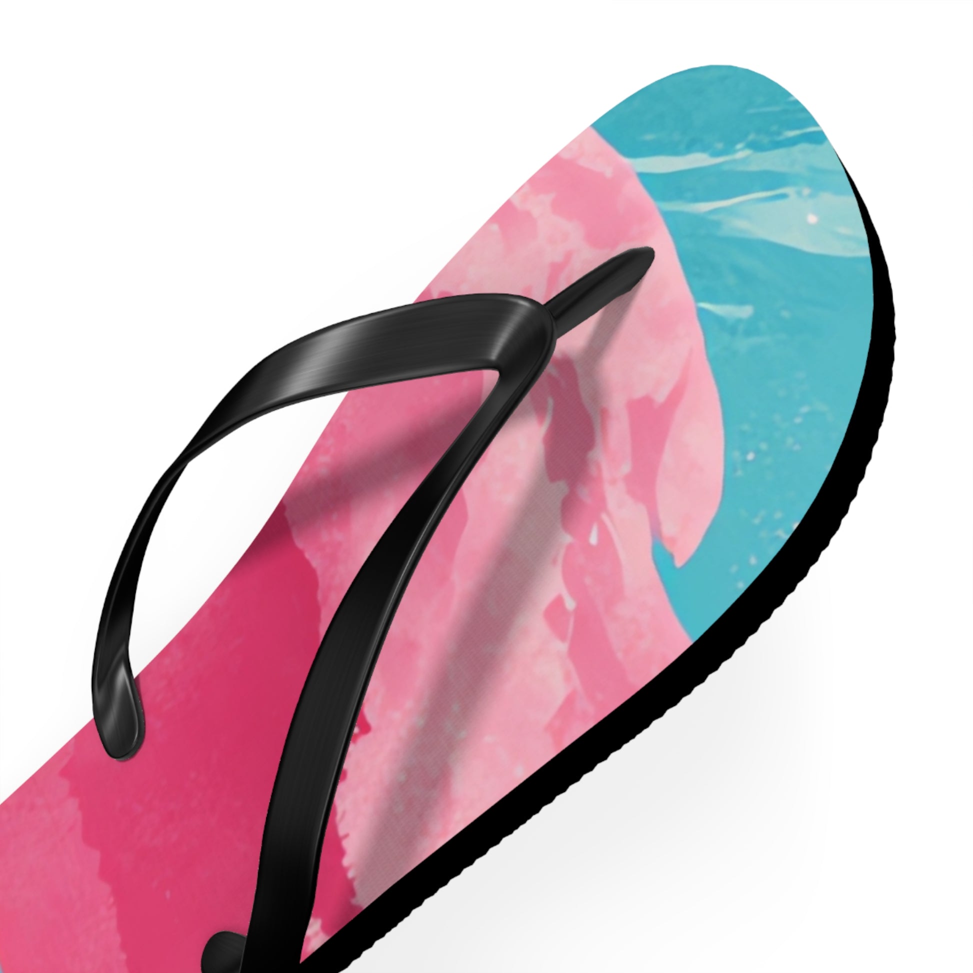 The Great Pastelwave Pink and Blue Flip Flops, Artsulli - Art is Long, Life is Short, Shoes, , , , , , , 