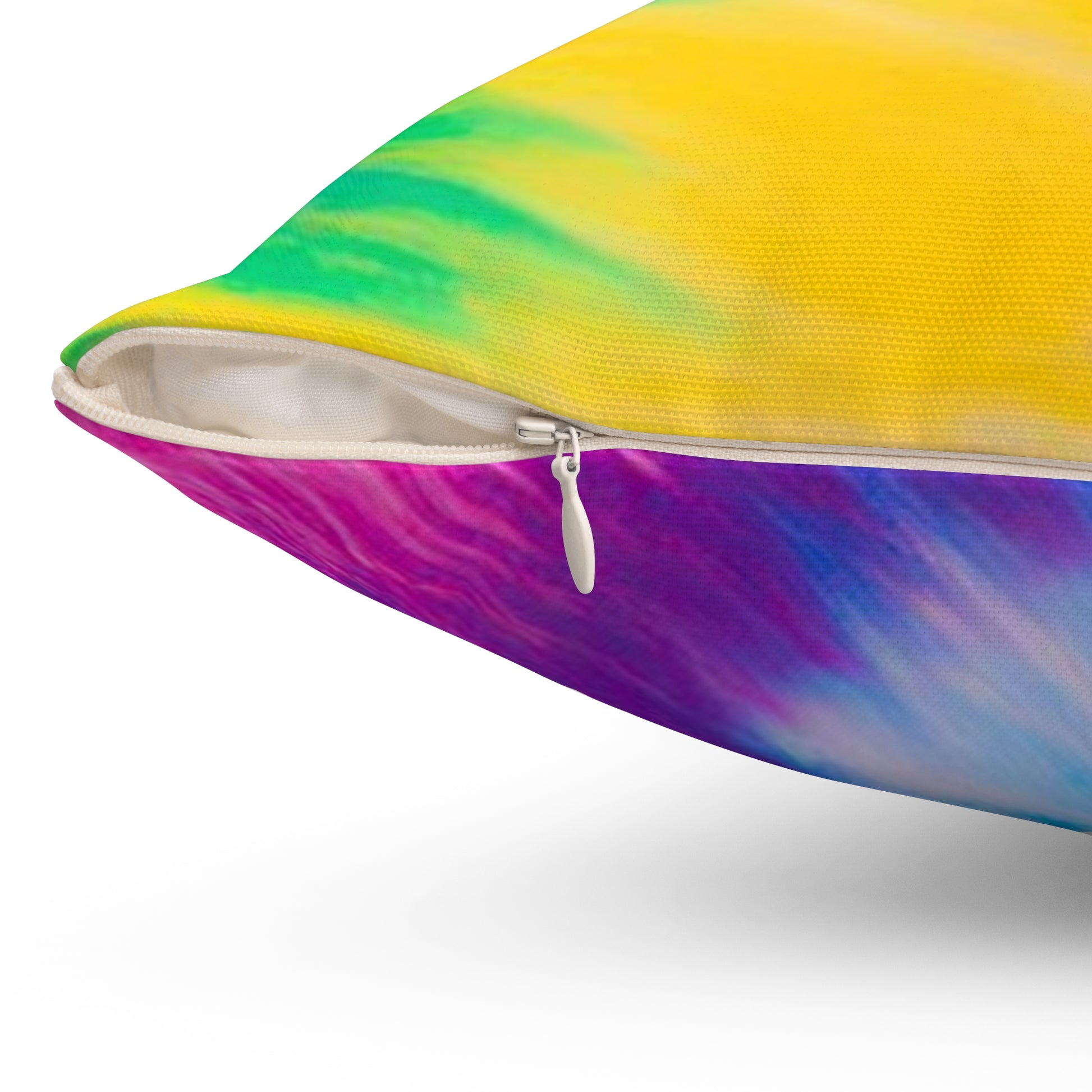 Psychedelic Tie Dye Spun Polyester Square Pillow, Artsulli - Art is Long, Life is Short, Home Decor, , , , , , , 