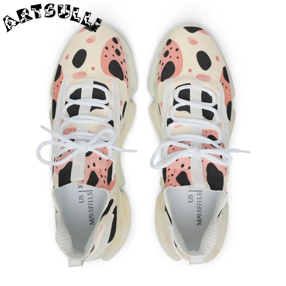 JAKKOUTTHEBXX Pink Black Spotted Mesh Sneakers 2025