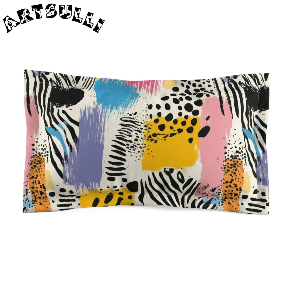 JAKKOUTTHEBXX Rae Zebra Rhapsody II Microfiber Pillow Sham