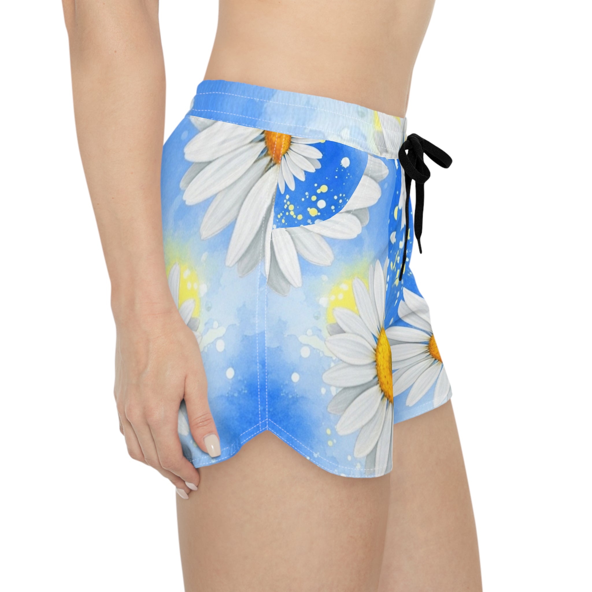 Daisies Women's Casual Shorts (AOP), Artsulli - Art is Long, Life is Short, All Over Prints, , , , , , , 