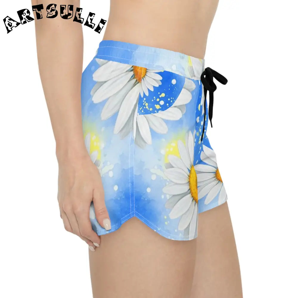 JAKKOUTTHEBXX Daisies Women’s Casual Shorts (AOP) JAKKOUTTHEBXX