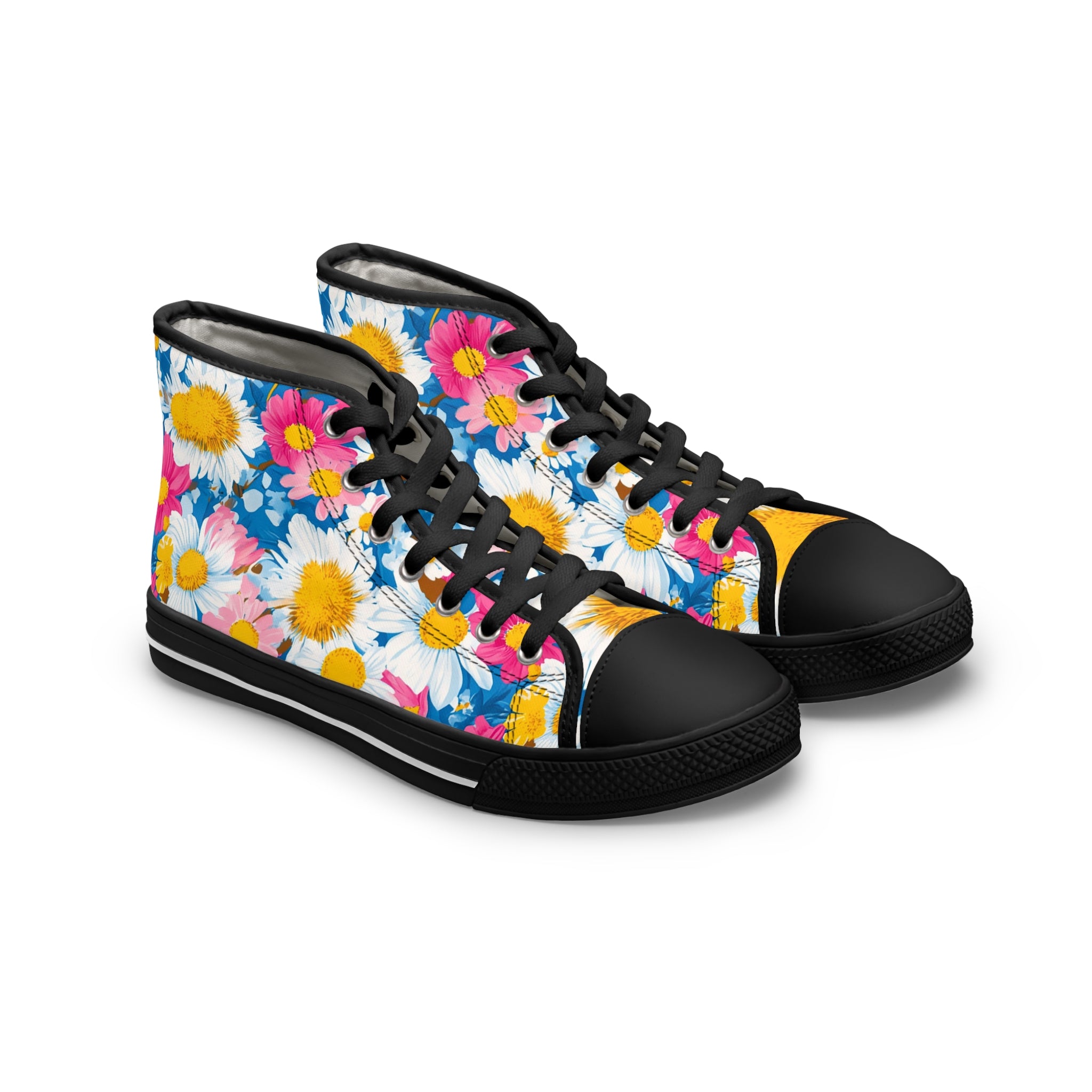 CDG Daisy Dream II Multi-Color Women's High Top Sneakers, Artsulli - Art is Long, Life is Short, Shoes, Size, US 5.5, Color, Black sole, , , 22890531965976