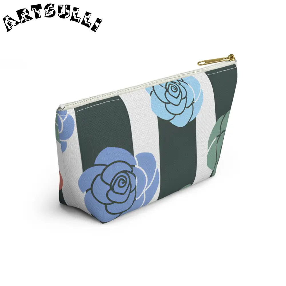 JAKKOUTTHEBXX Stripes x Roses Black and White Accessory Pouch w