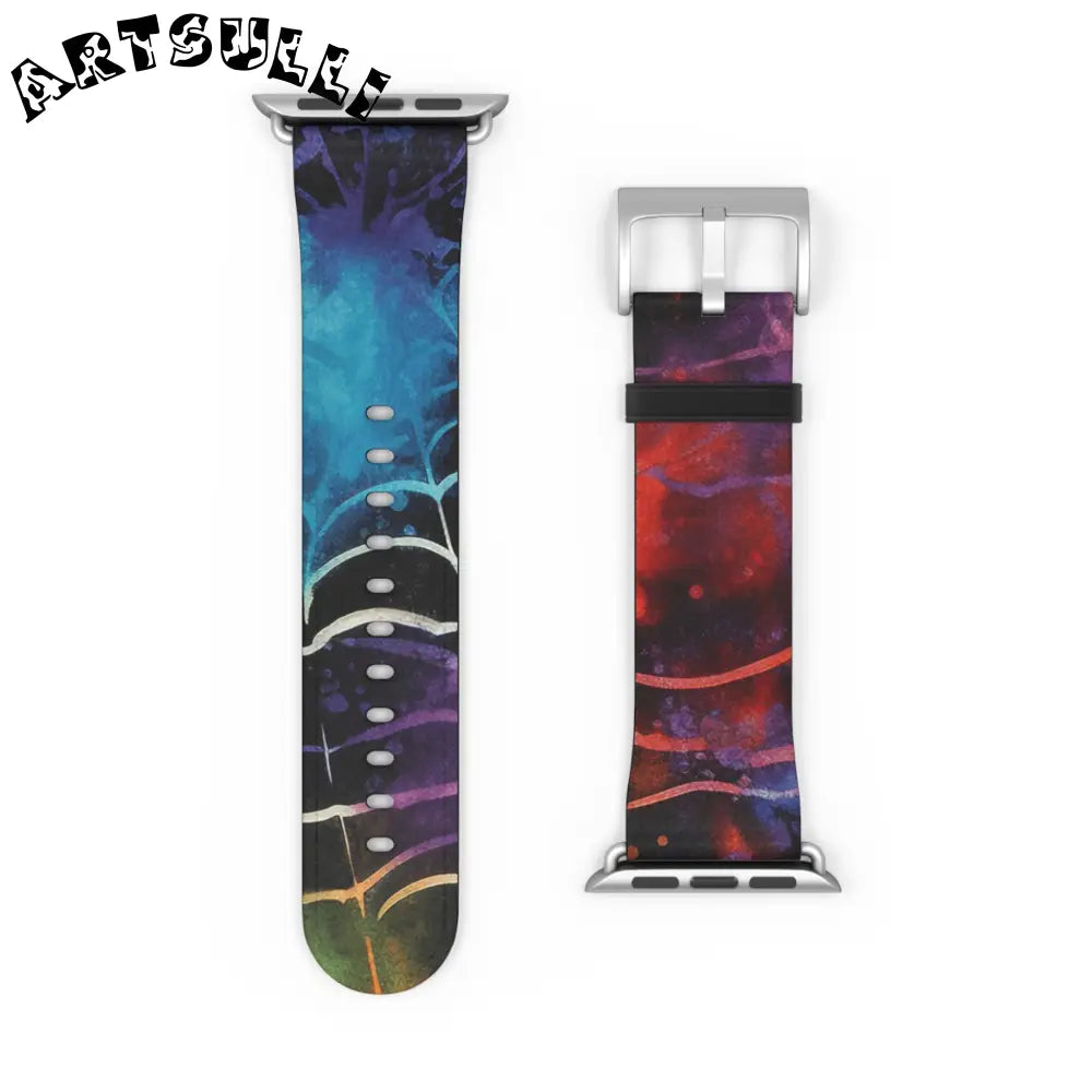JAKKOUTTHEBXX Spider Web Faux Leather Watch Band 2025