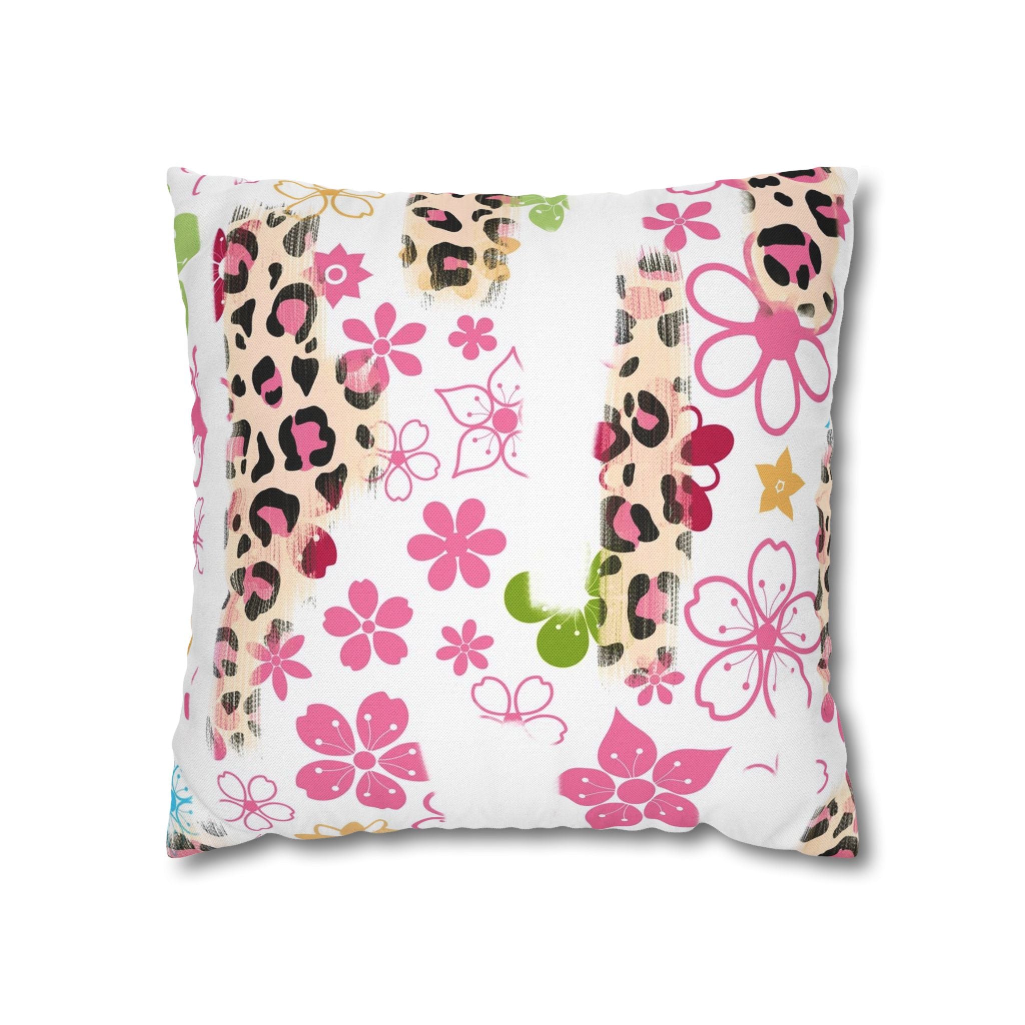 Spun Polyester Square Pillowcase