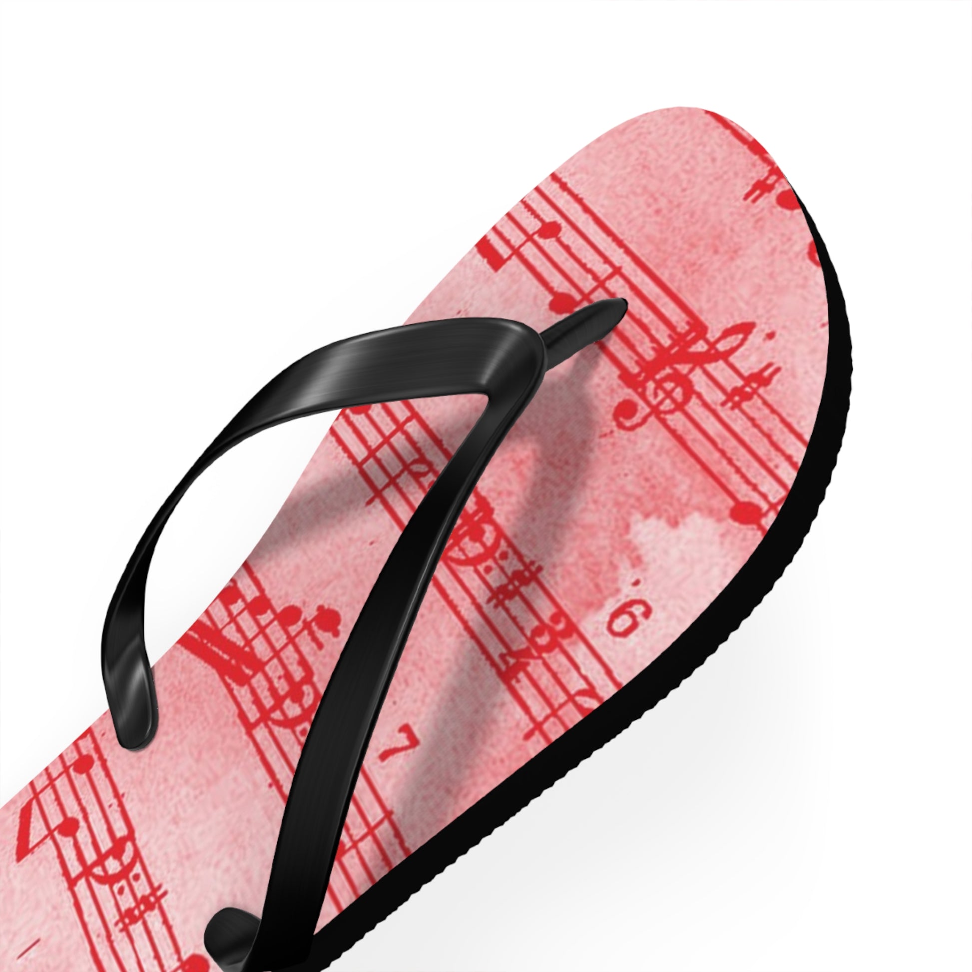 Drip Spill Type Beat Sheet Music Red Flip Flops, Artsulli - Art is Long, Life is Short, Shoes, , , , , , , 