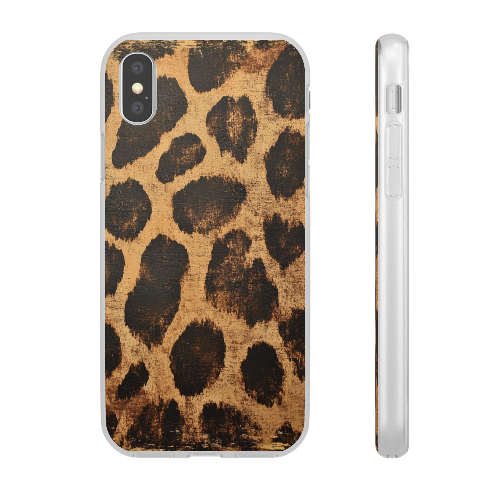Brown Leopard Print iPhone Case, Artsulli - Art is Long, Life is Short, Phone Case, Size, iPhone XS with gift packaging, , , , , 15179397637789053335