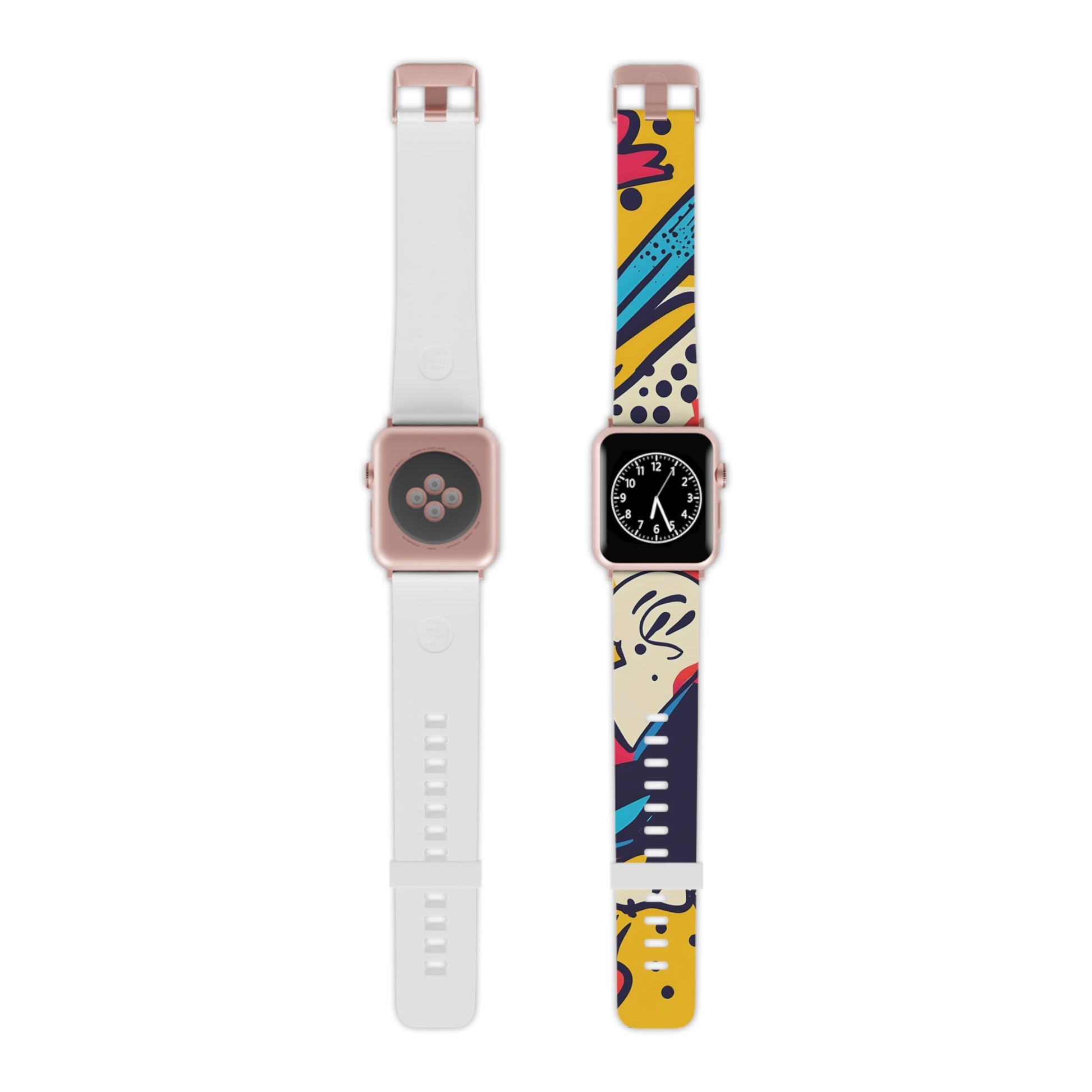Comic x Pop Art II Watch Band for Apple Watch, Artsulli - Art is Long, Life is Short, Accessories, Size, 8'' × 0.75'' / 42 - 44 mm, Color, Rose Gold, , , 16643587448224863939
