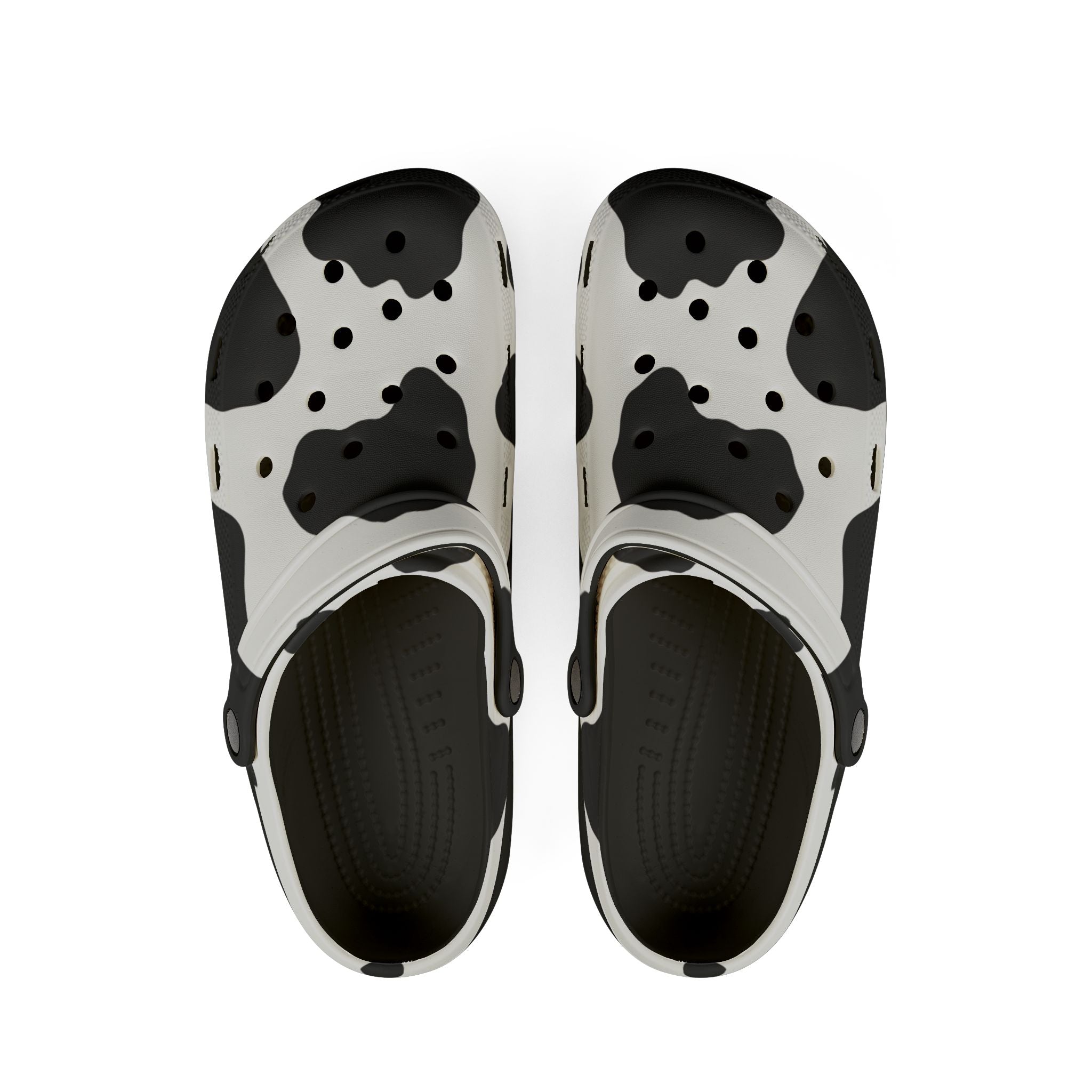 Cow Print Focus EVA Foam Rubber Shoes (AOP), Artsulli - Art is Long, Life is Short, Shoes, Size, US 6 (Women's), Color, Black, , , 22215169272551958006