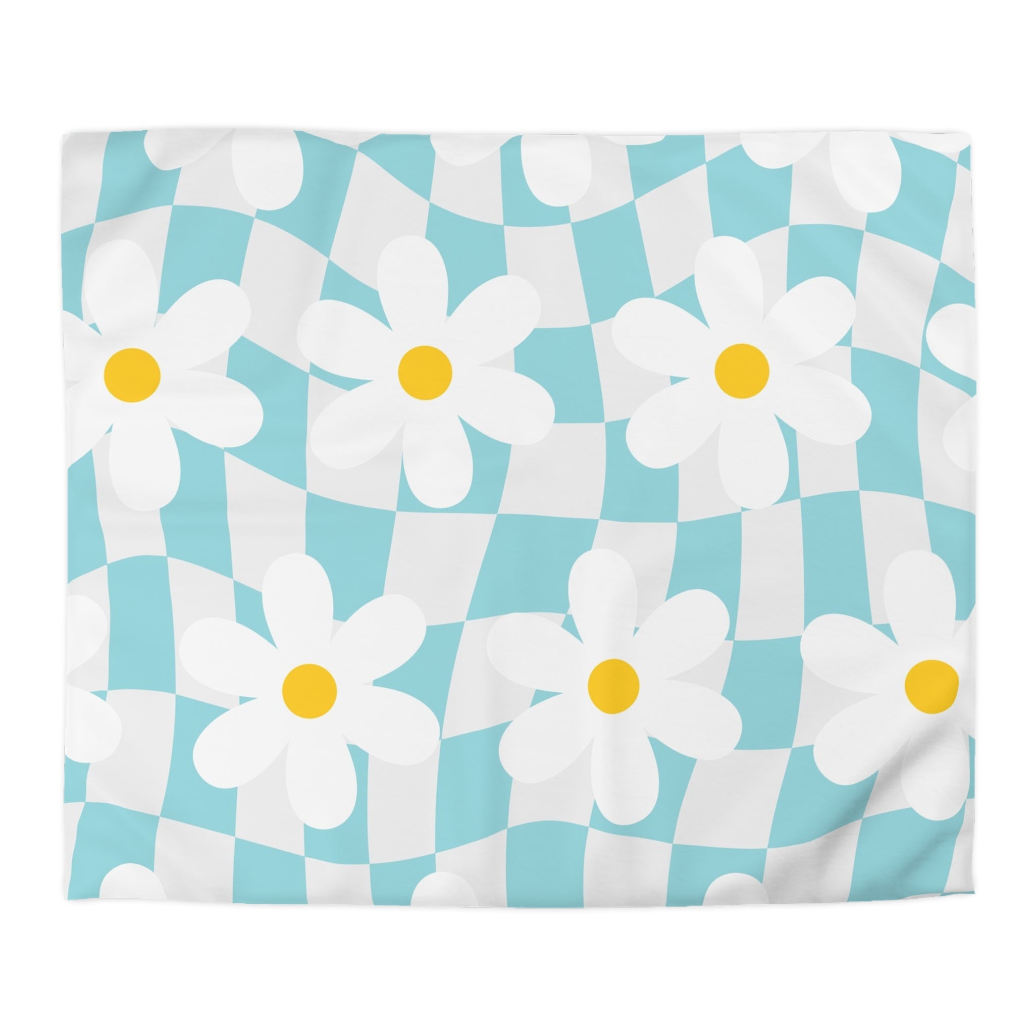 Trippy Check Garden Microfiber Duvet Cover, Artsulli - Art is Long, Life is Short, Home Decor, Size, King, Color, White, , , 76301085959509504655