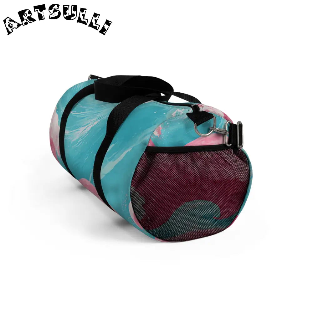 JAKKOUTTHEBXX The Great Pastelwave Pink and Blue Duffel Bag